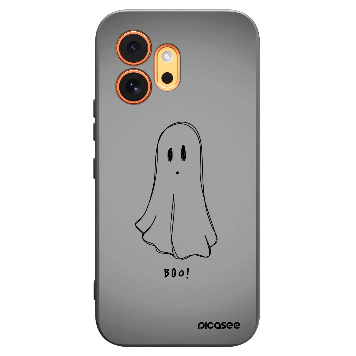 Picasee Μαύρη θήκη σιλικόνης για Honor 600 - Ghost