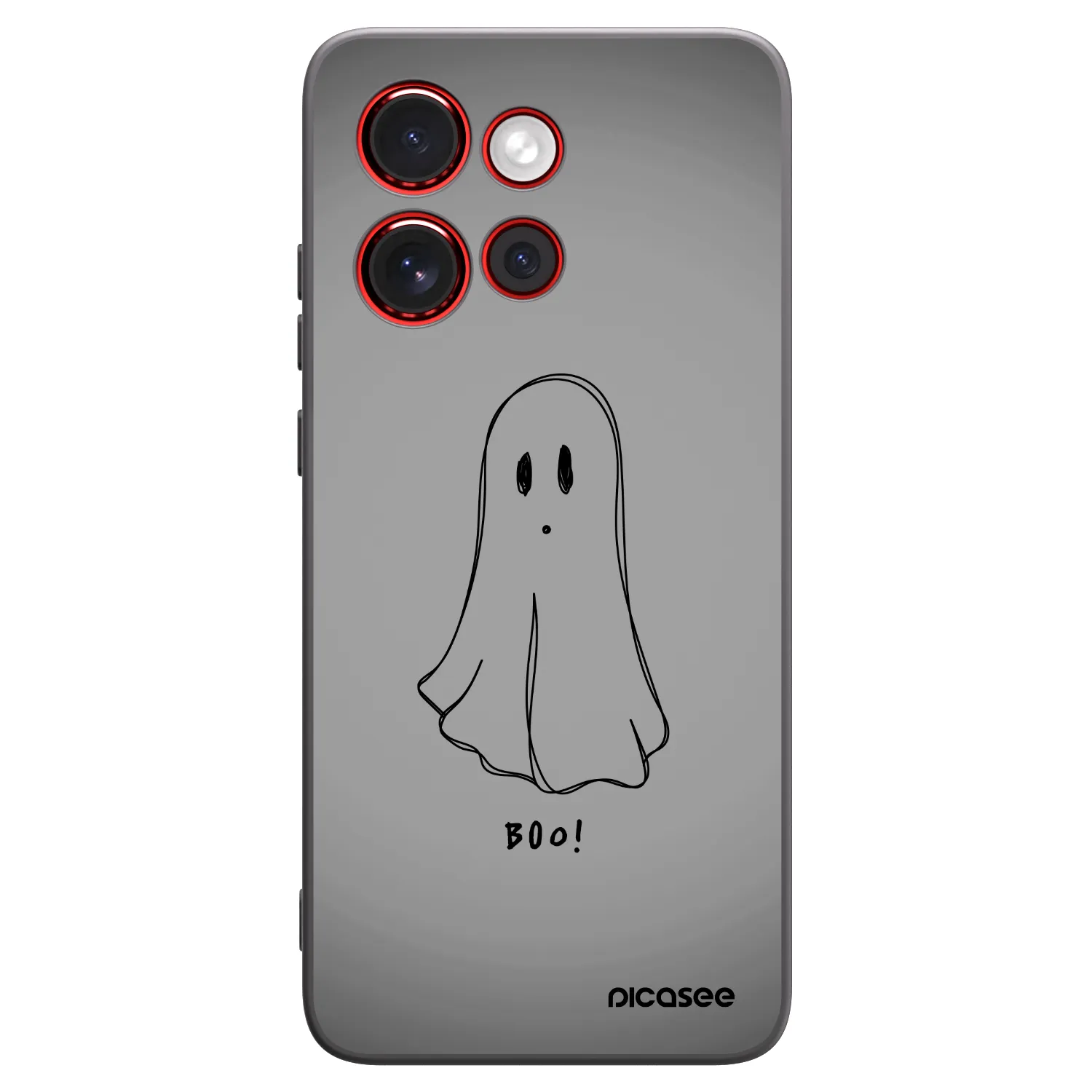 Picasee Μαύρη θήκη σιλικόνης για Motorola Edge 60 Neo 5G - Ghost