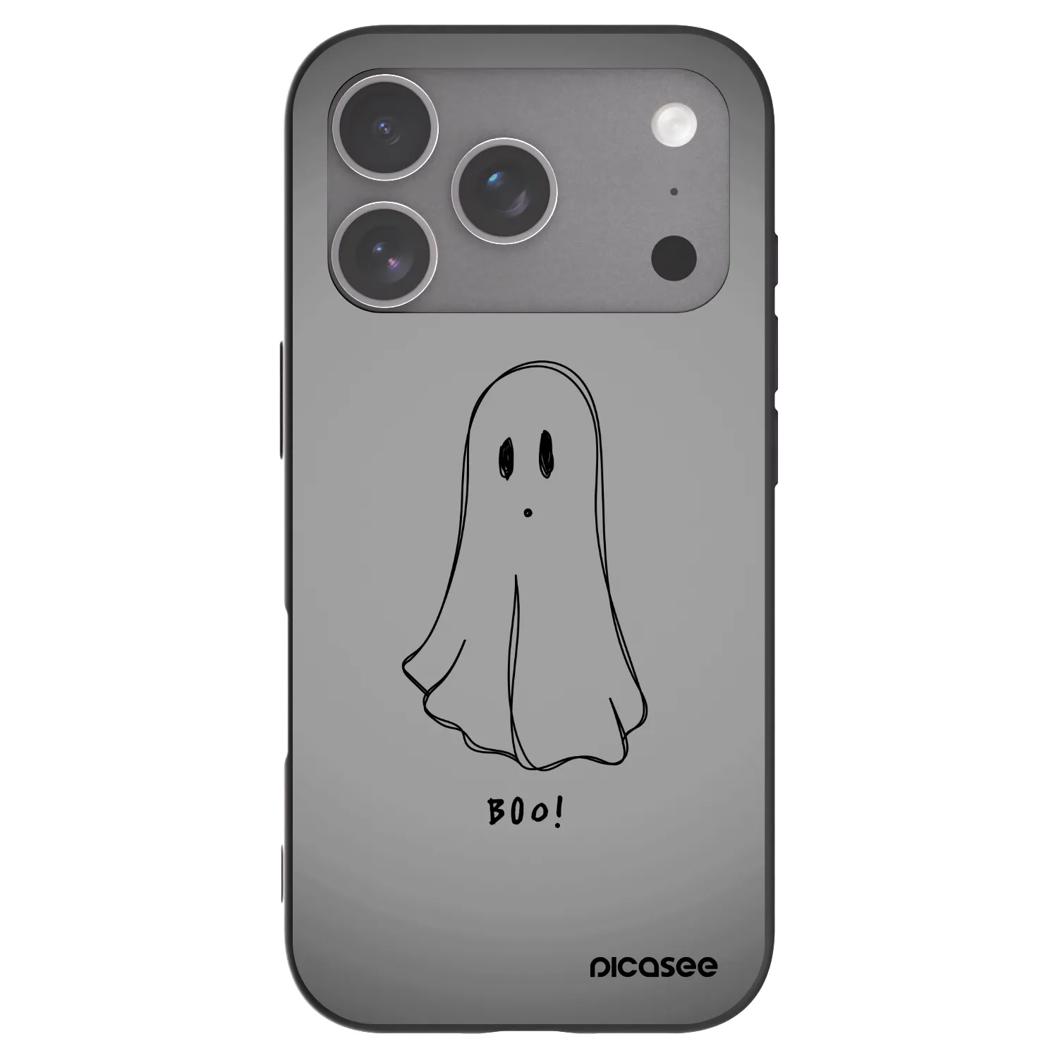 Picasee Μαύρη θήκη σιλικόνης για Apple iPhone 18 Pro - Ghost