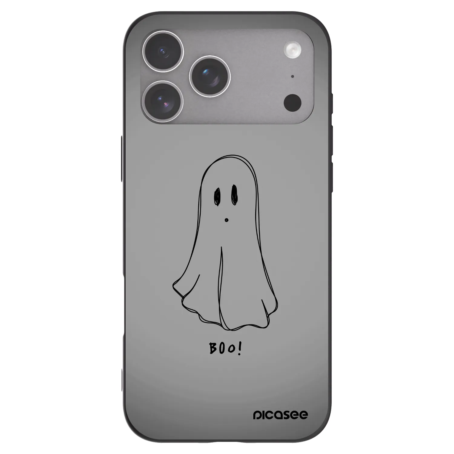 Picasee Μαύρη θήκη σιλικόνης για Apple iPhone 18 Pro Max - Ghost