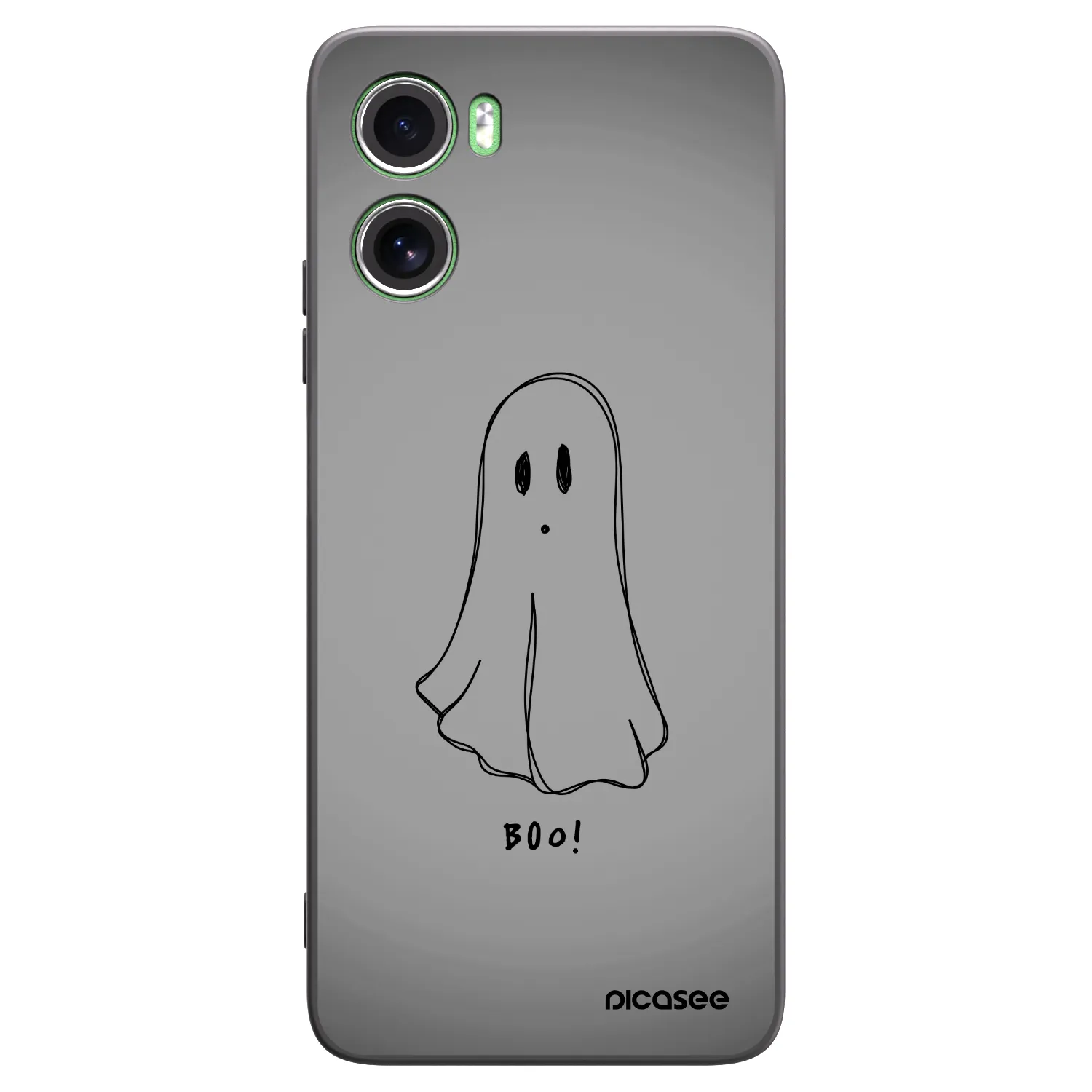 Picasee Μαύρη θήκη σιλικόνης για Motorola Moto G06 - Ghost