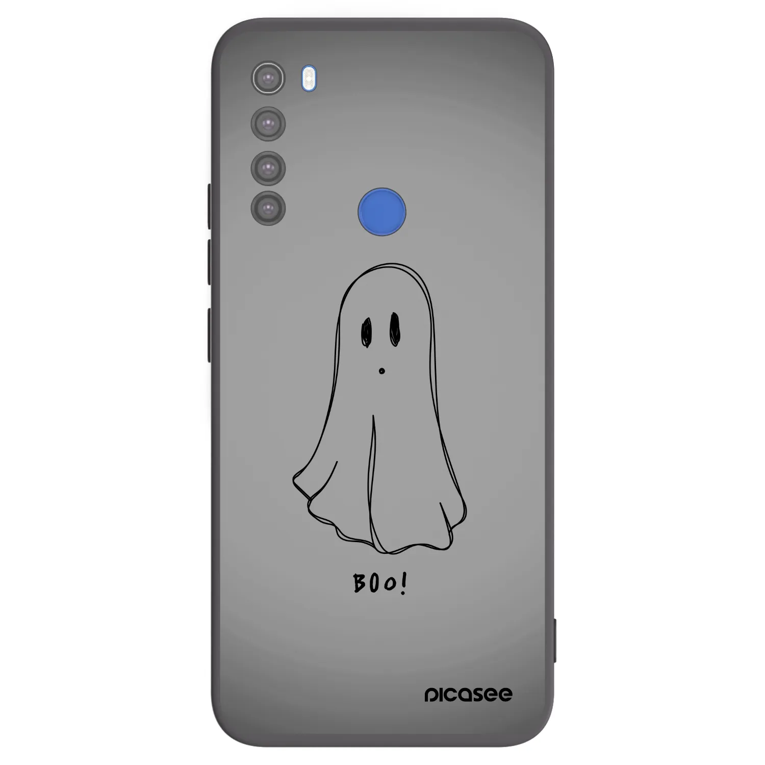 Picasee Μαύρη θήκη σιλικόνης για Xiaomi Redmi Note 8T - Ghost