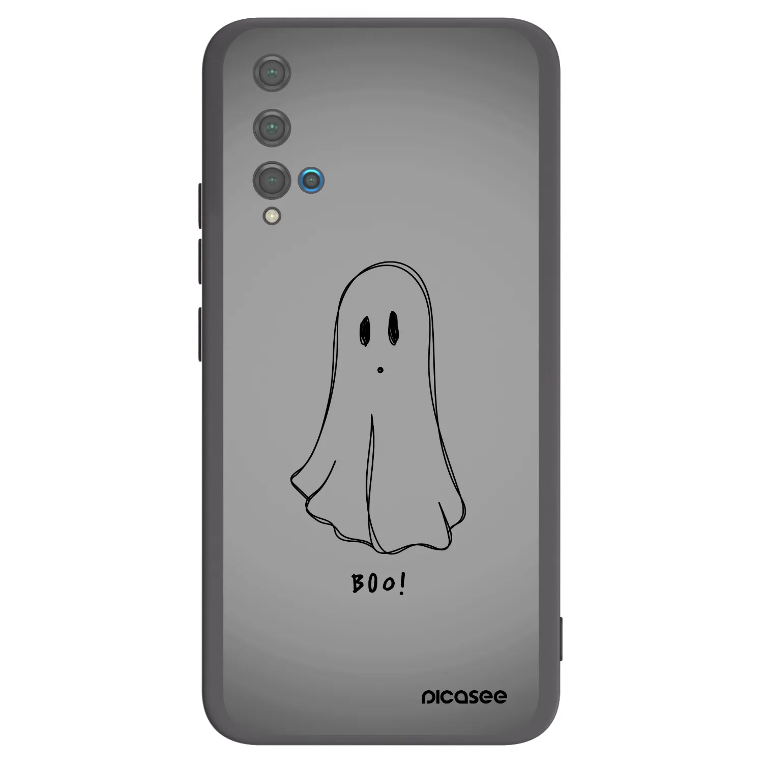 Picasee Μαύρη θήκη σιλικόνης για Huawei Nova 5T - Ghost