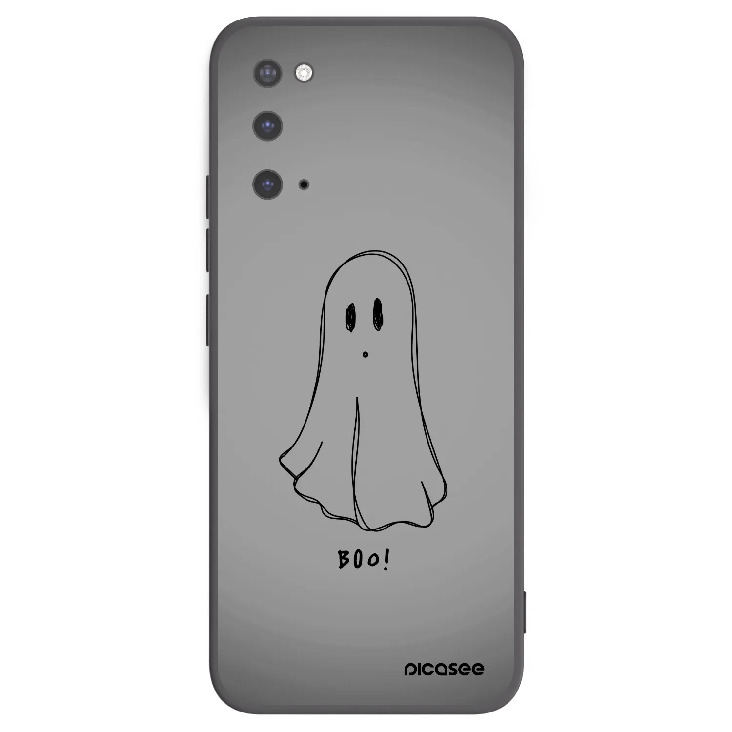 Picasee Μαύρη θήκη σιλικόνης για Samsung Galaxy S20 G980F - Ghost