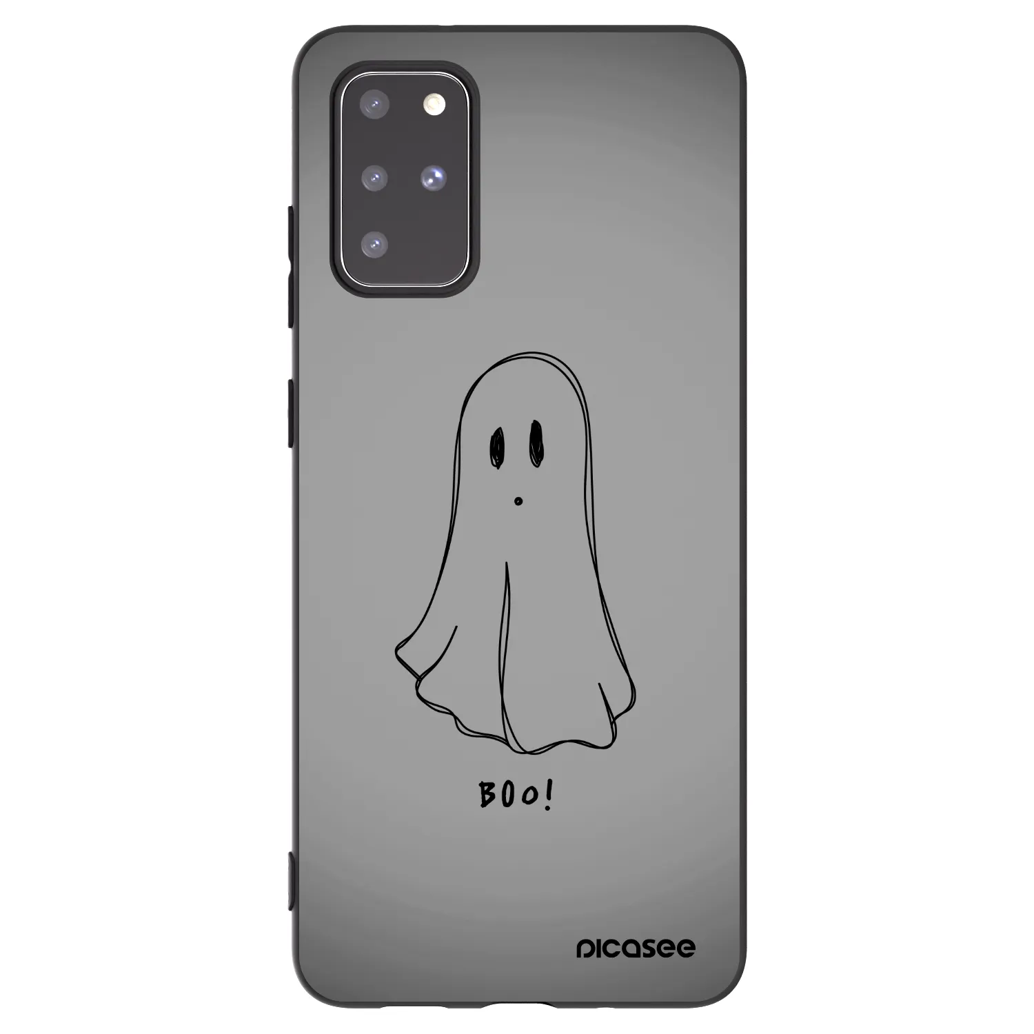 Picasee Μαύρη θήκη σιλικόνης για Samsung Galaxy S20+ G985F - Ghost