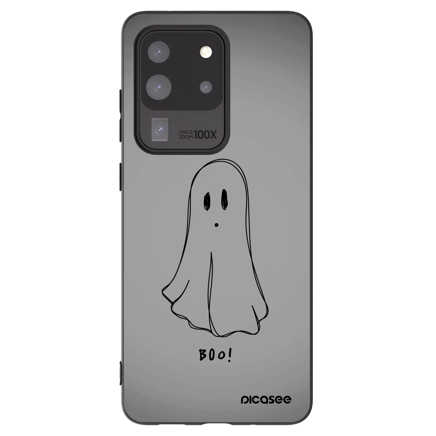 Picasee Μαύρη θήκη σιλικόνης για Samsung Galaxy S20 Ultra 5G G988F - Ghost