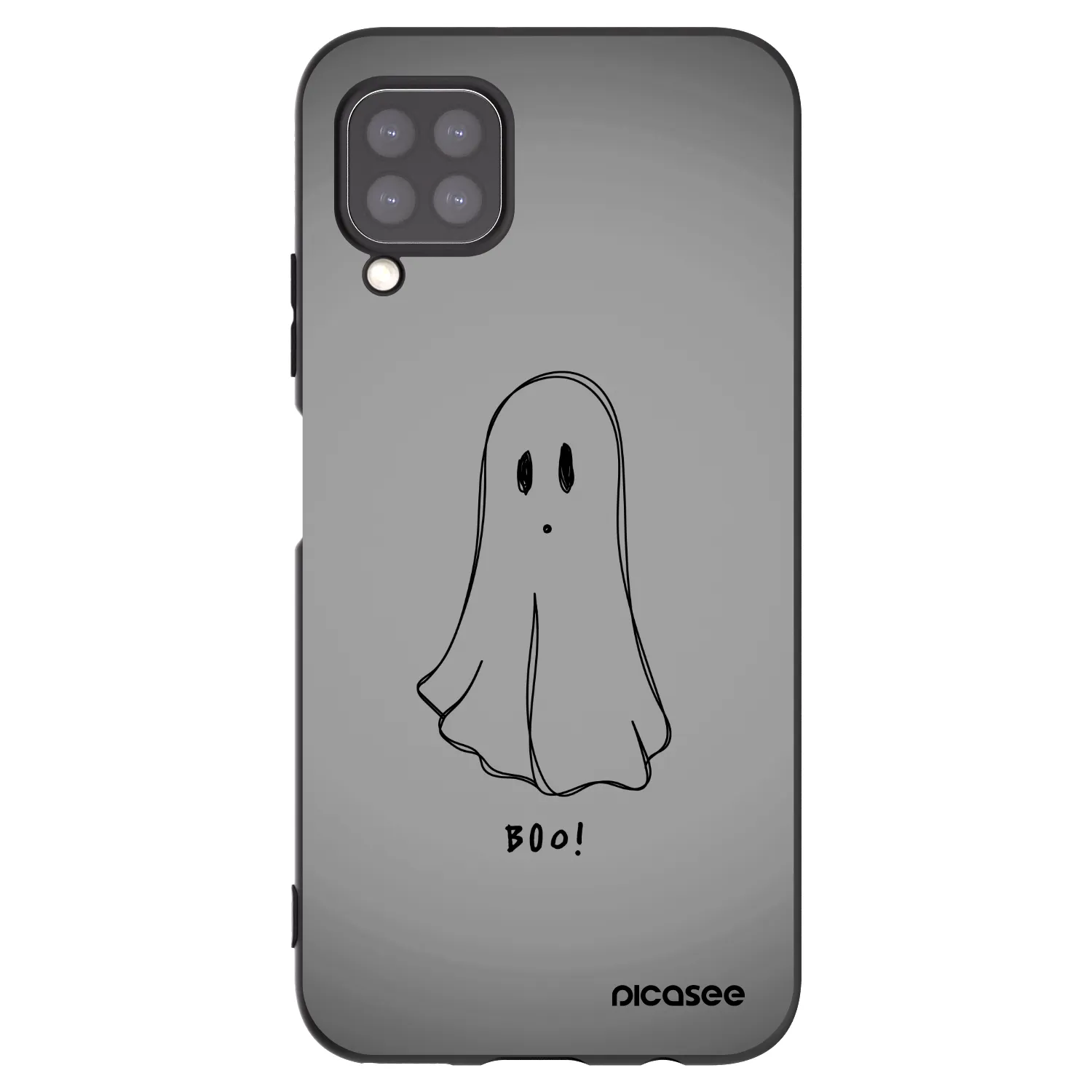 Picasee Μαύρη θήκη σιλικόνης για Huawei P40 Lite - Ghost