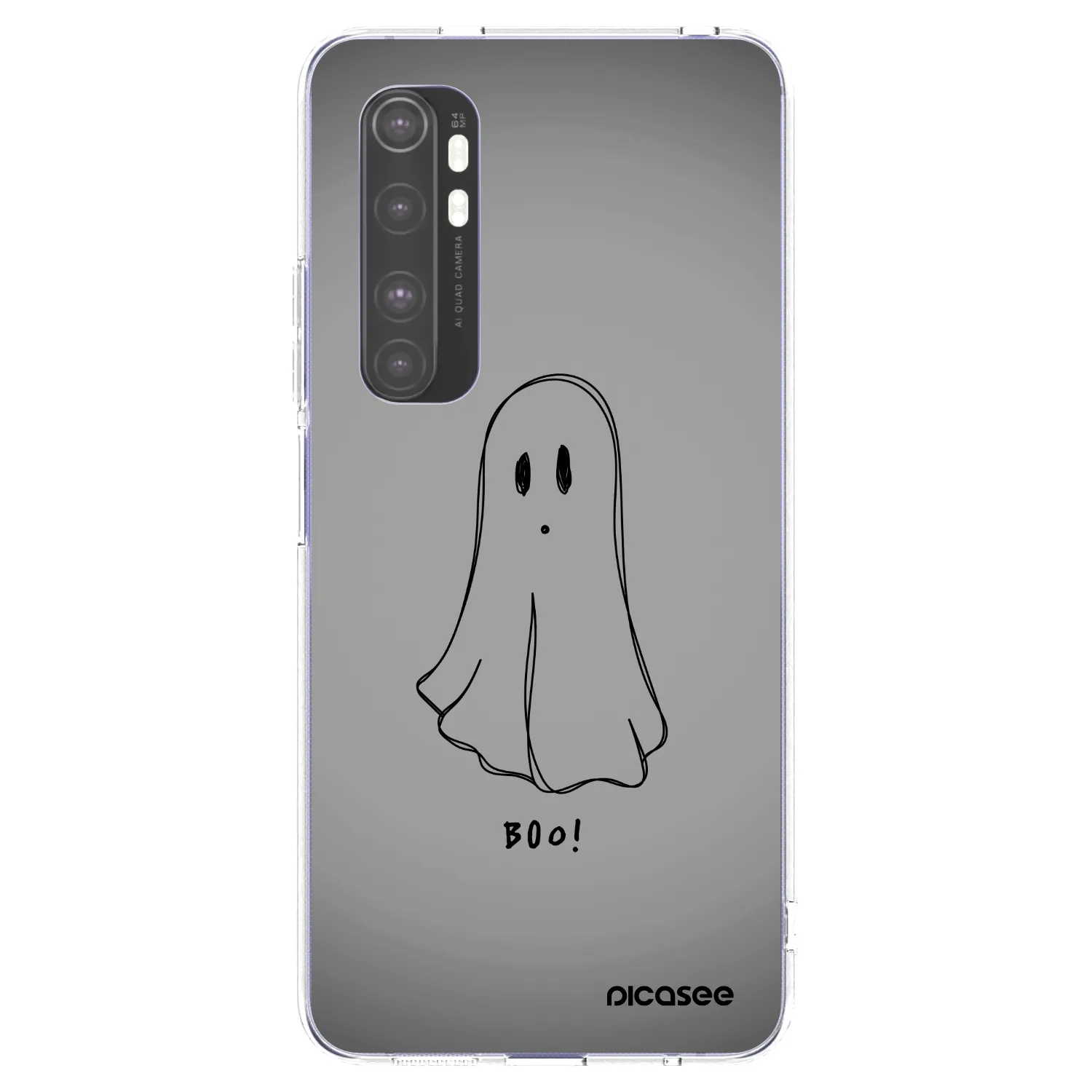 Picasee διαφανής θήκη σιλικόνης Xiaomi Mi Note 10 Lite - Ghost