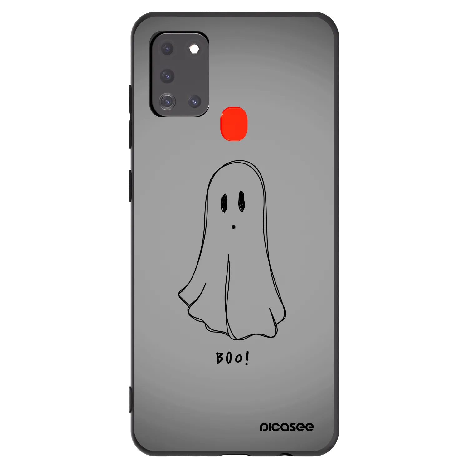 Picasee Μαύρη θήκη σιλικόνης για Samsung Galaxy A21s - Ghost