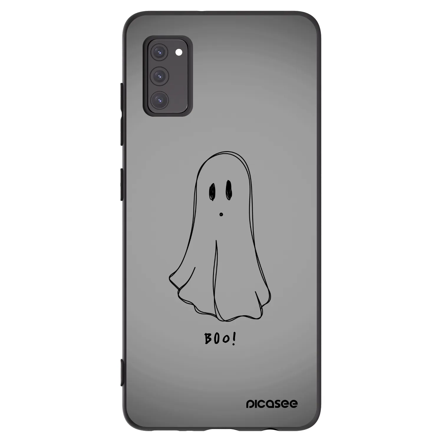 Picasee Μαύρη θήκη σιλικόνης για Samsung Galaxy A41 A415F - Ghost