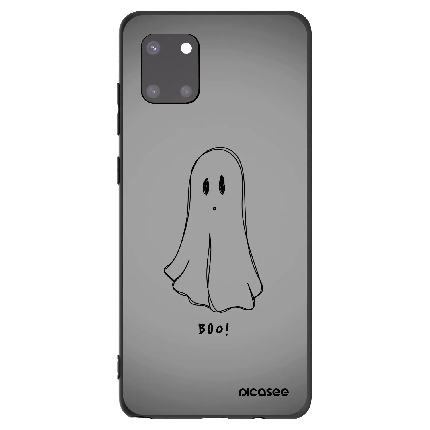 Picasee Μαύρη θήκη σιλικόνης για Samsung Galaxy Note 10 Lite N770F - Ghost