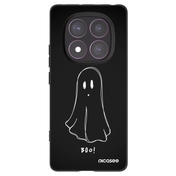 Picasee Μαύρη θήκη σιλικόνης για Xiaomi Redmi Note 14 Pro 4G - Ghost 2