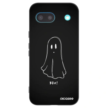 Picasee Μαύρη θήκη σιλικόνης για Google Pixel 8a - Ghost 2