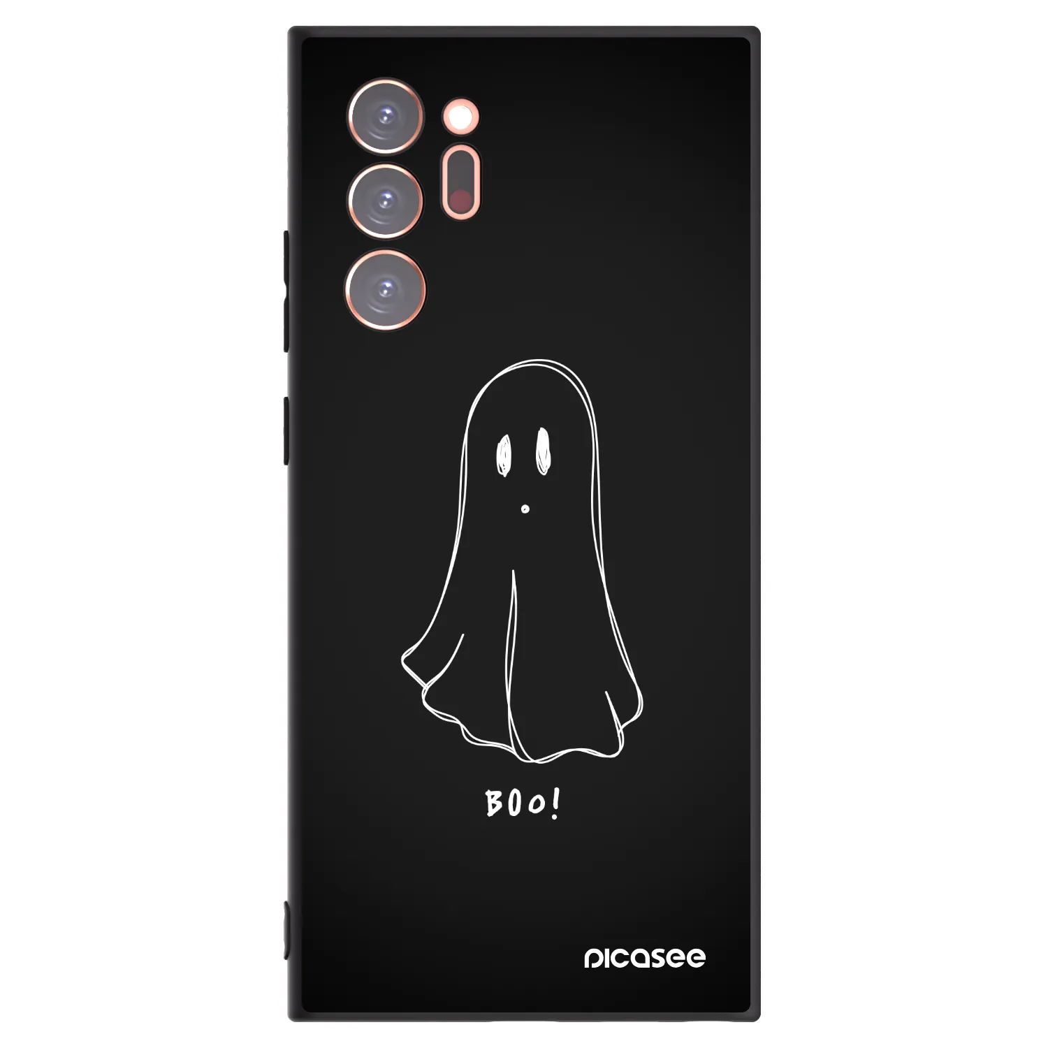 Picasee Μαύρη θήκη σιλικόνης για Samsung Galaxy Note 20 Ultra - Ghost 2