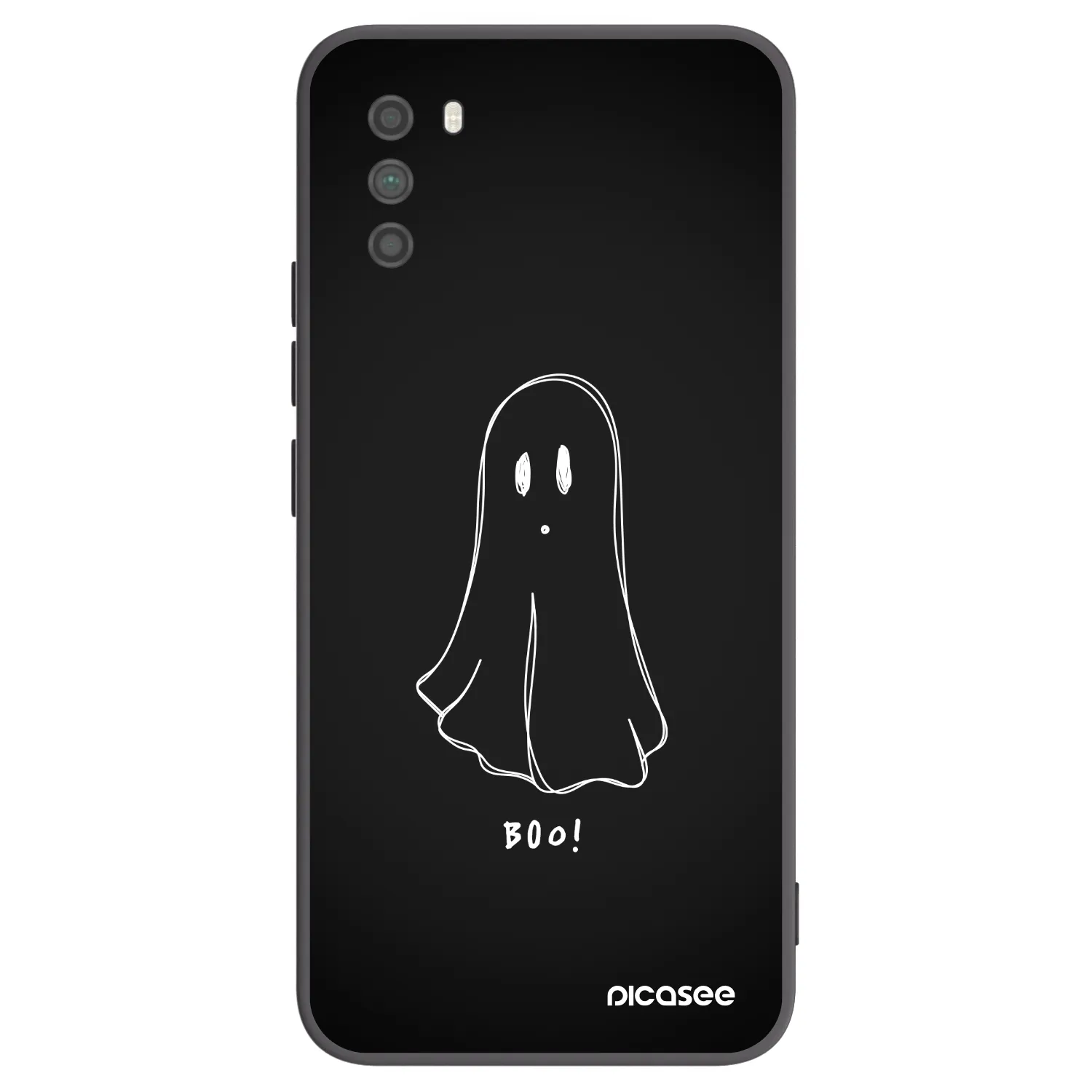 Picasee Μαύρη θήκη σιλικόνης για Xiaomi Poco M3 - Ghost 2