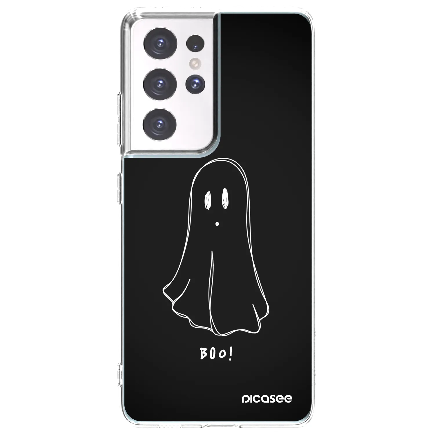 Picasee διαφανής θήκη σιλικόνης Samsung Galaxy S21 Ultra 5G G998B - Ghost 2