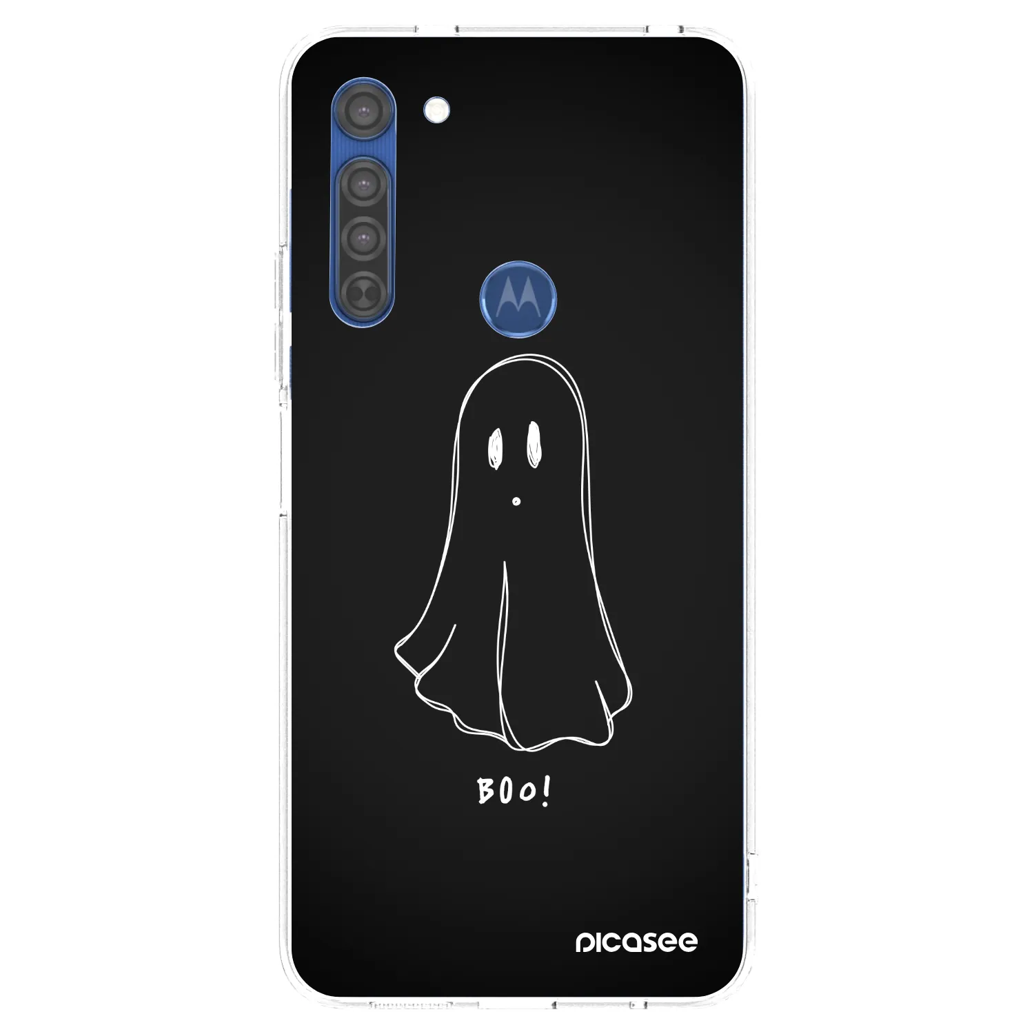 Picasee διαφανής θήκη σιλικόνης Motorola Moto G8 - Ghost 2