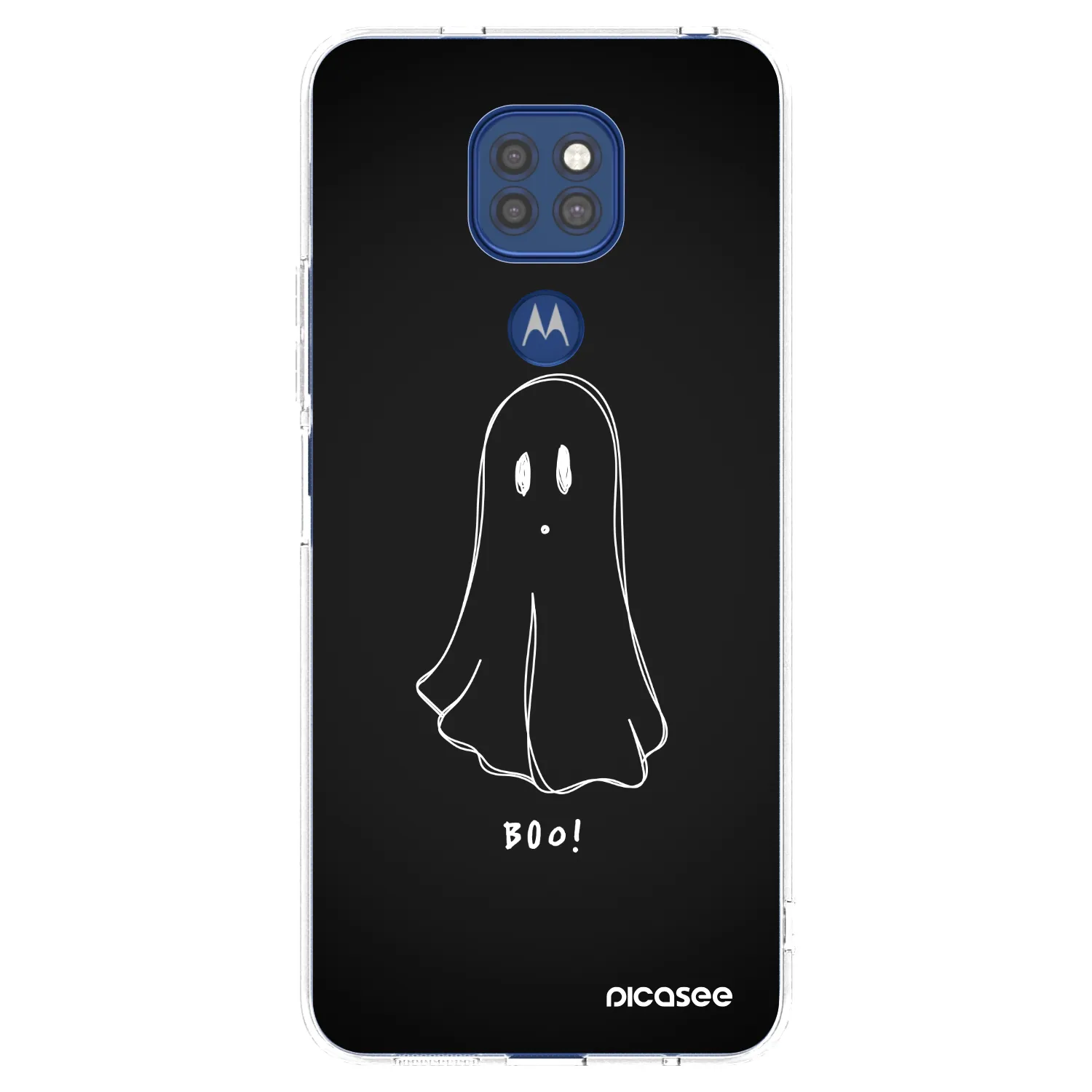 Picasee διαφανής θήκη σιλικόνης Motorola Moto G9 Play - Ghost 2