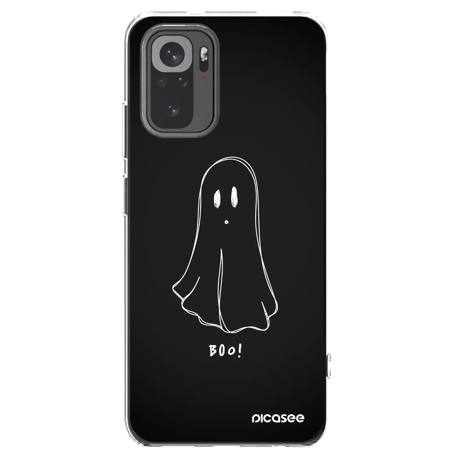 Picasee διαφανής θήκη σιλικόνης Xiaomi Redmi Note 10 - Ghost 2