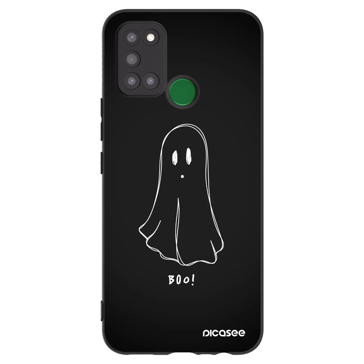 Picasee Μαύρη θήκη σιλικόνης για Realme 7i - Ghost 2