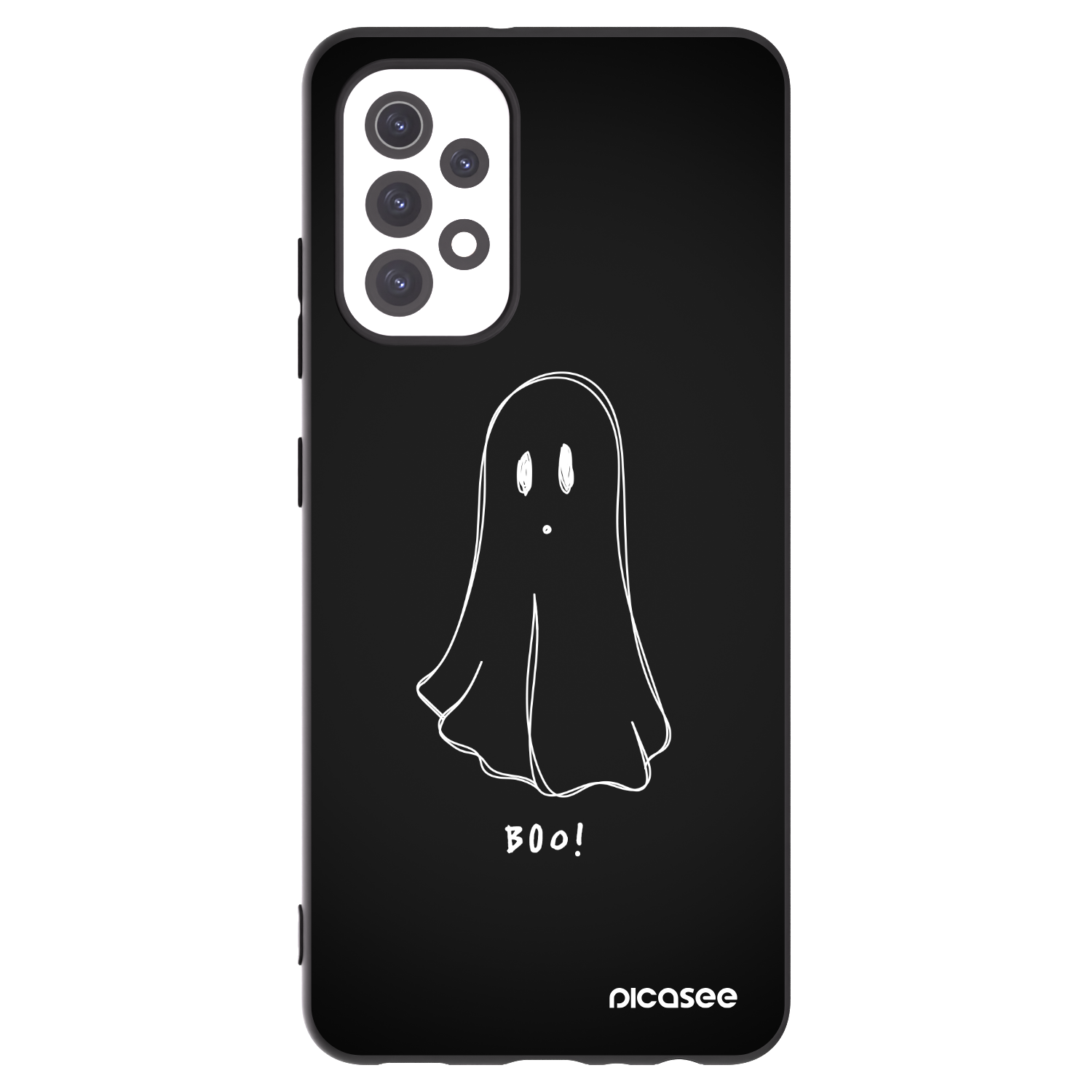 Picasee Μαύρη θήκη σιλικόνης για Samsung Galaxy A32 5G A326B - Ghost 2