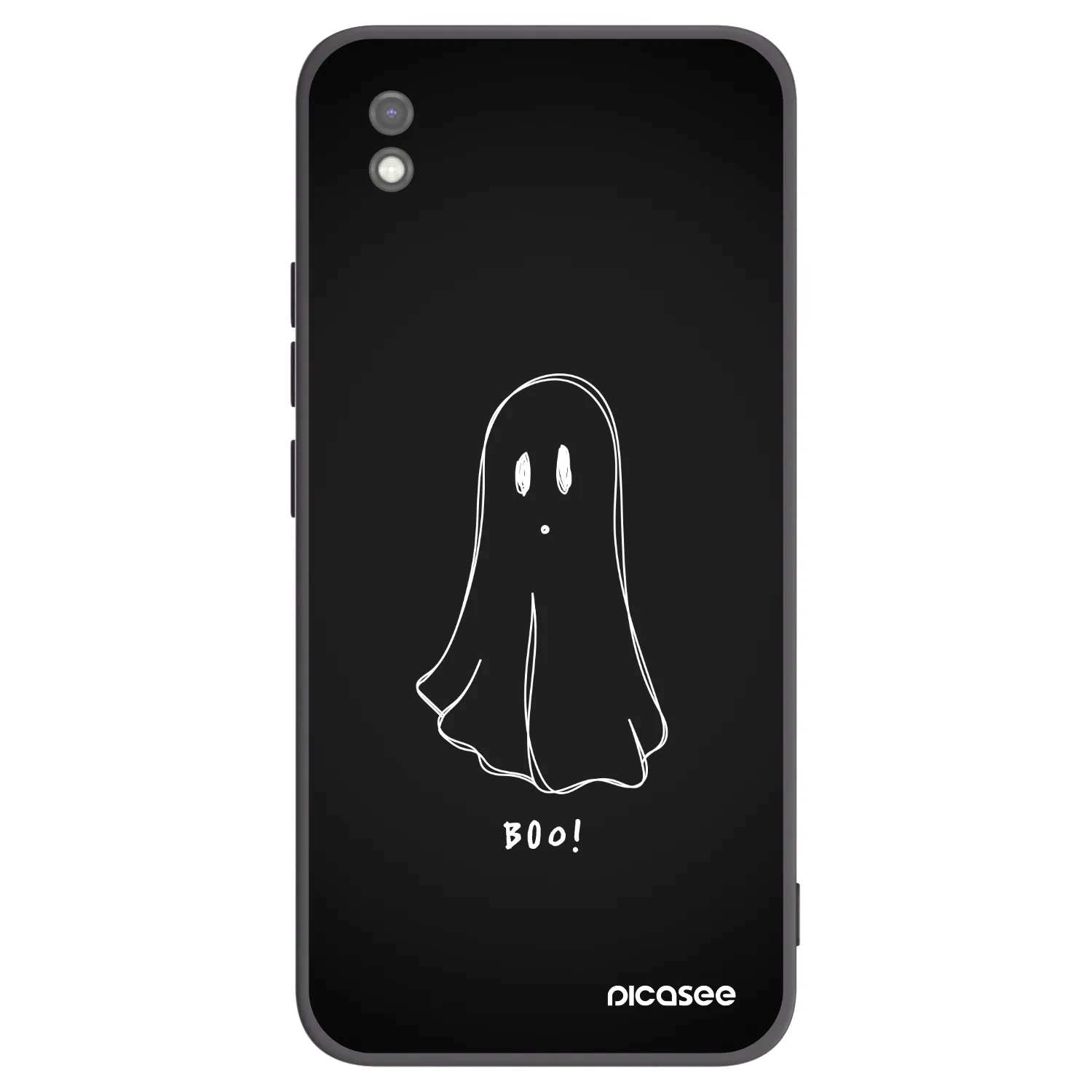 Picasee Μαύρη θήκη σιλικόνης για Xiaomi Redmi 9AT - Ghost 2
