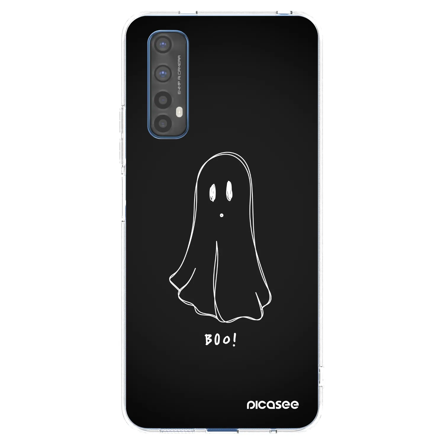 Picasee διαφανής θήκη σιλικόνης Realme 7 - Ghost 2