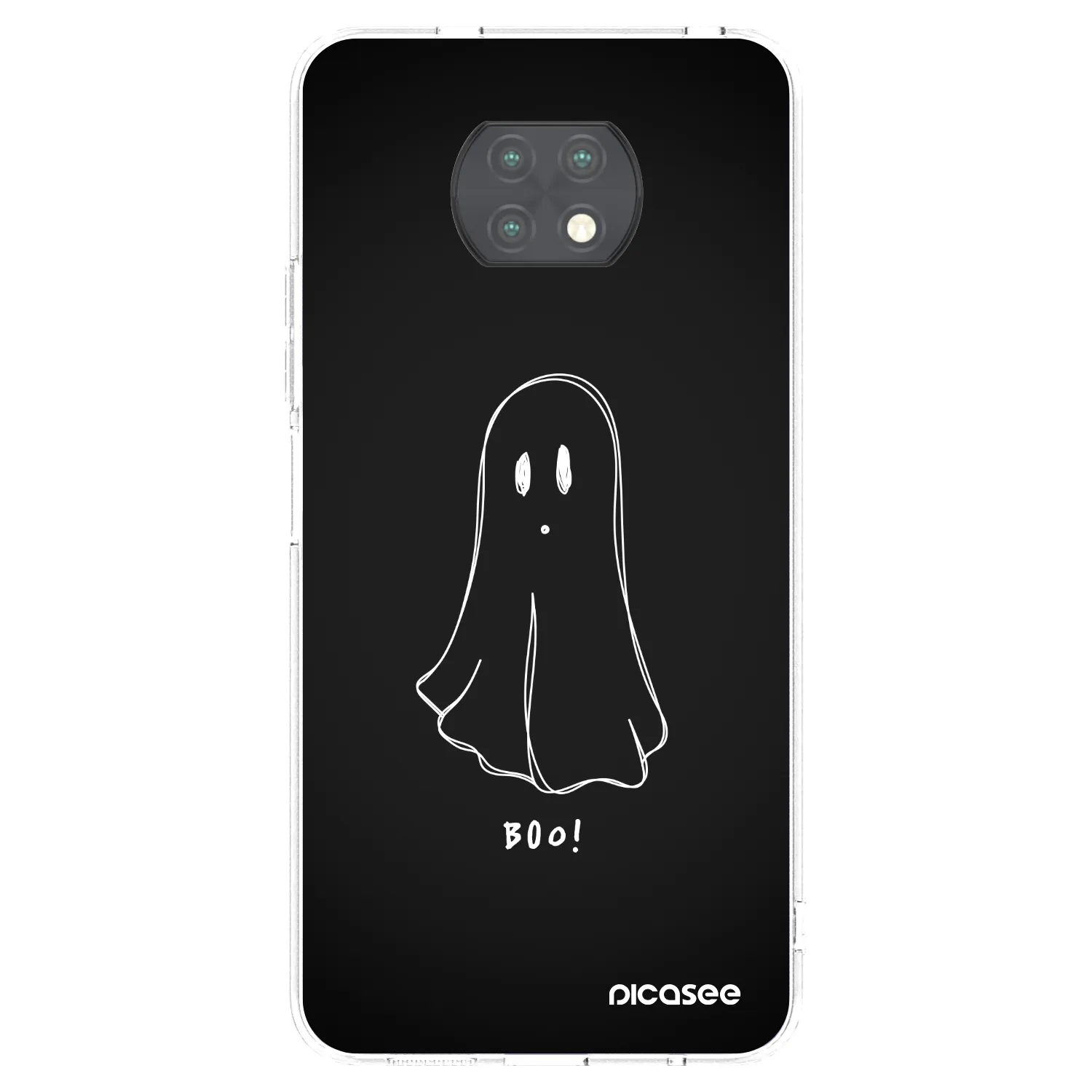 Picasee διαφανής θήκη σιλικόνης Xiaomi Redmi Note 9T - Ghost 2