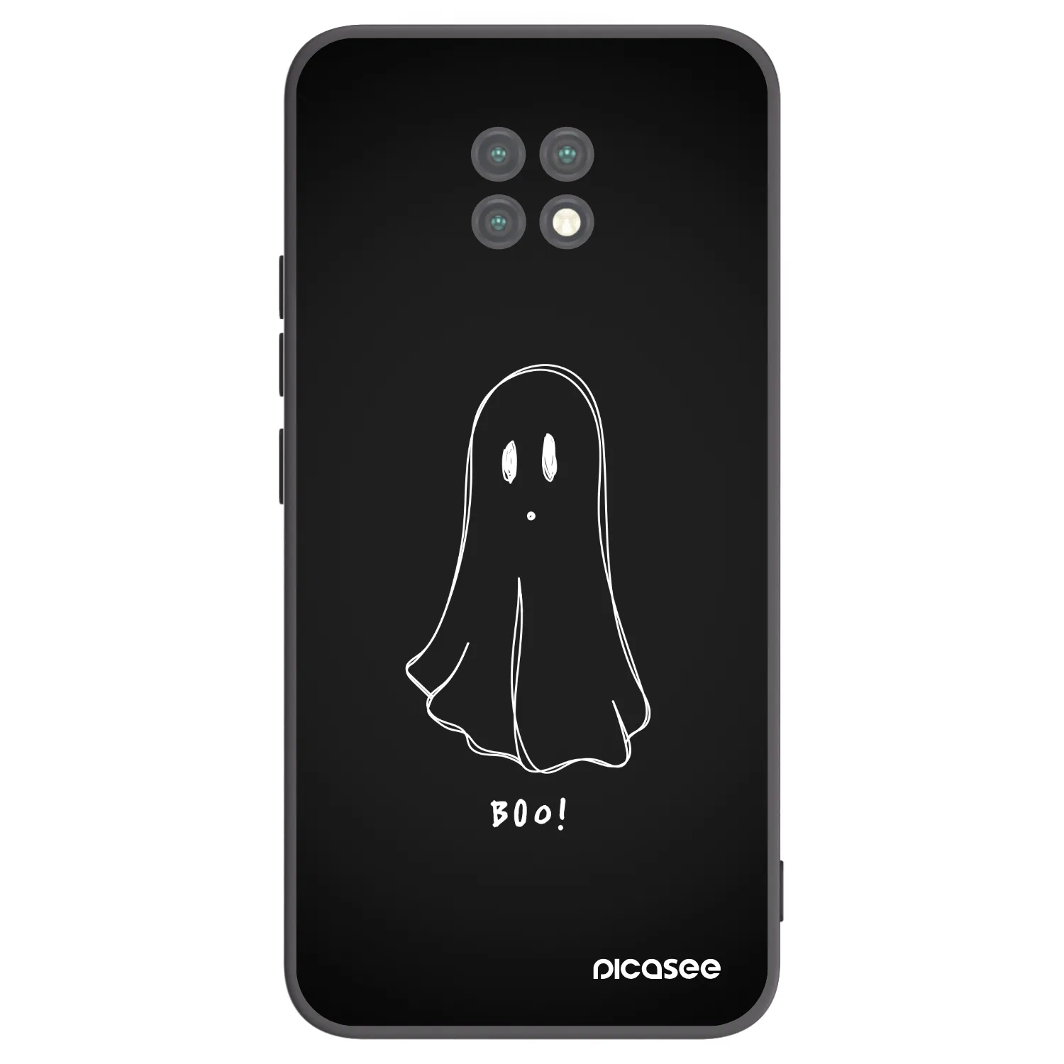 Picasee Μαύρη θήκη σιλικόνης για Xiaomi Redmi Note 9T - Ghost 2