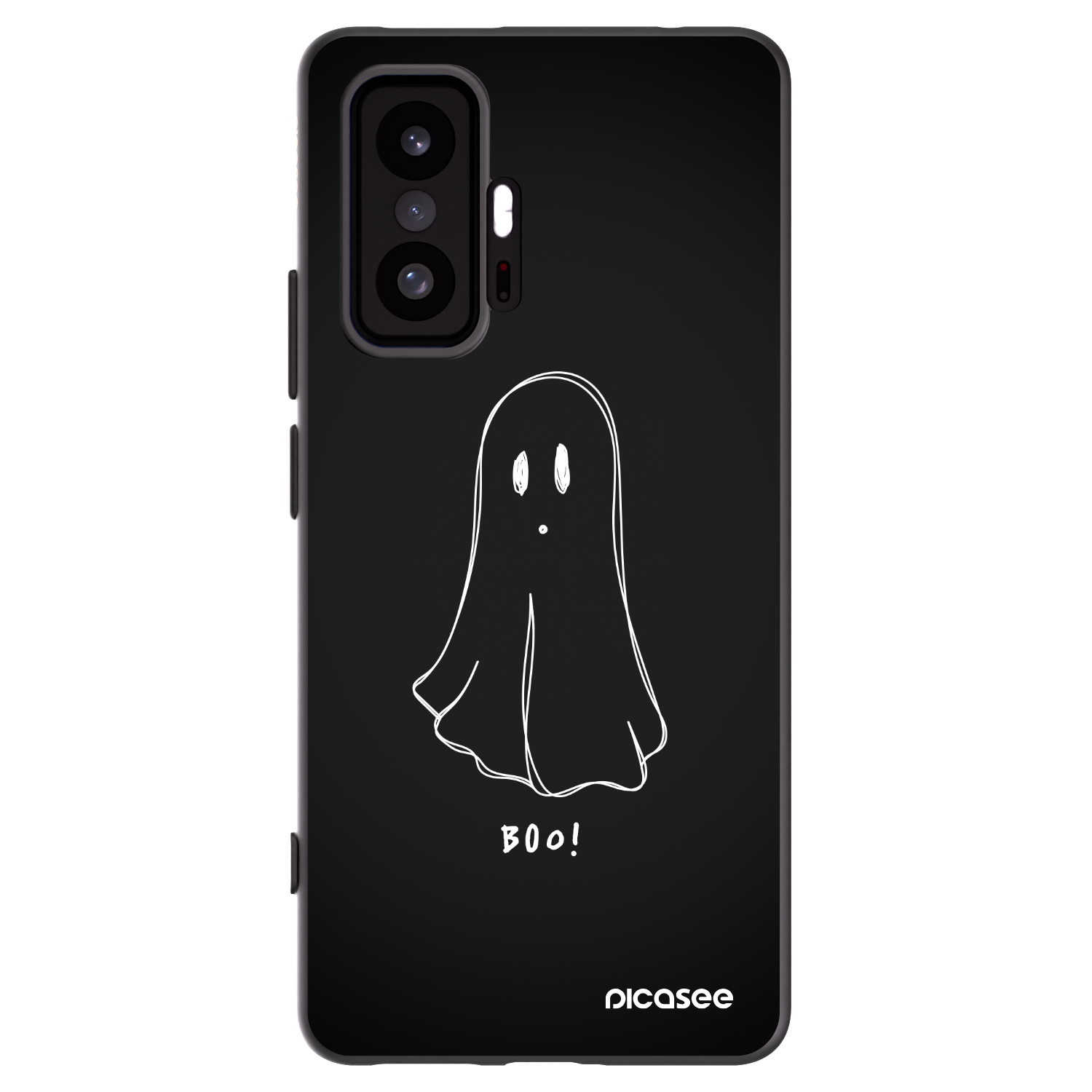 Picasee Μαύρη θήκη σιλικόνης για Xiaomi 11T - Ghost 2