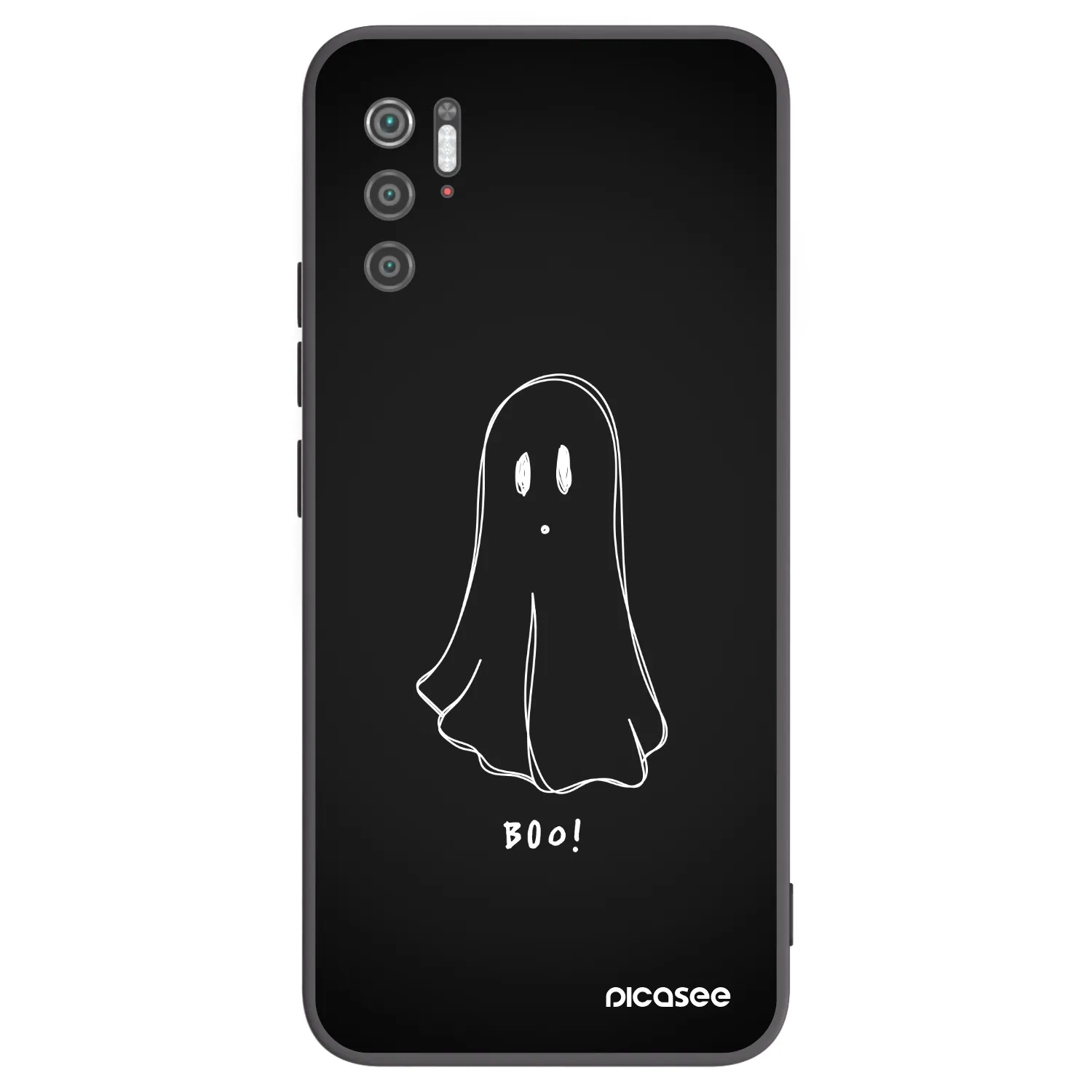 Picasee Μαύρη θήκη σιλικόνης για Xiaomi Poco M3 Pro 5G - Ghost 2