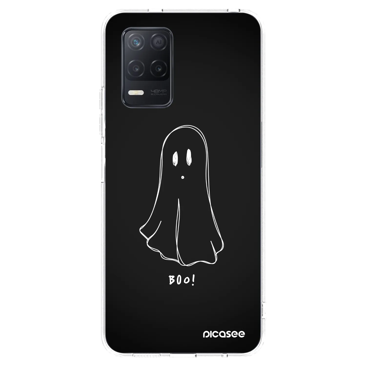 Picasee διαφανής θήκη σιλικόνης Realme 8 5G - Ghost 2