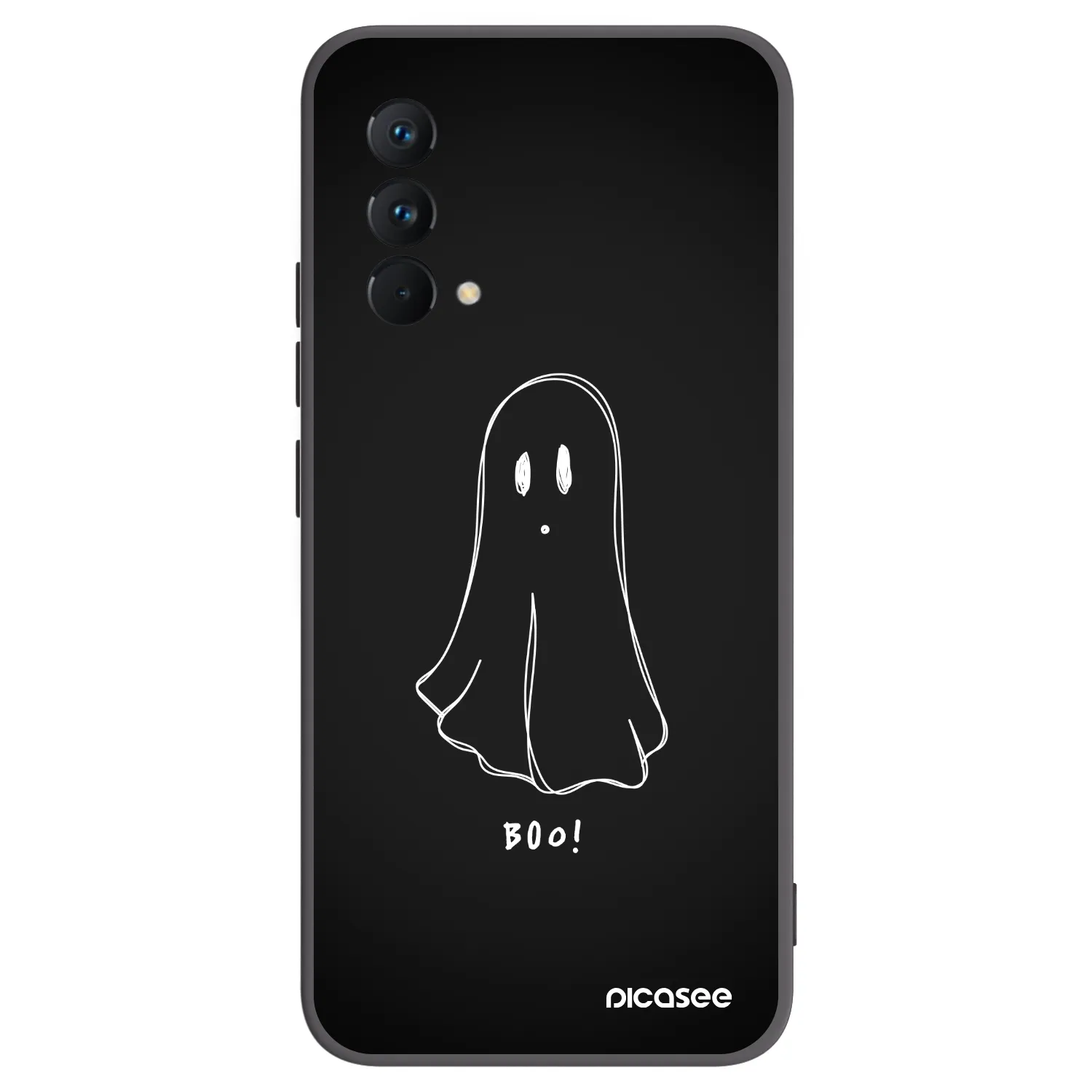Picasee Μαύρη θήκη σιλικόνης για Realme GT Master Edition 5G - Ghost 2