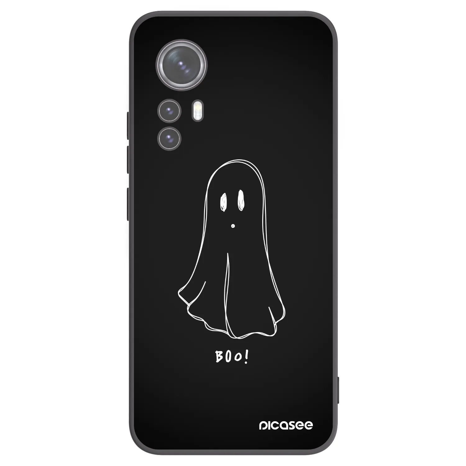 Picasee Μαύρη θήκη σιλικόνης για Xiaomi 12 - Ghost 2
