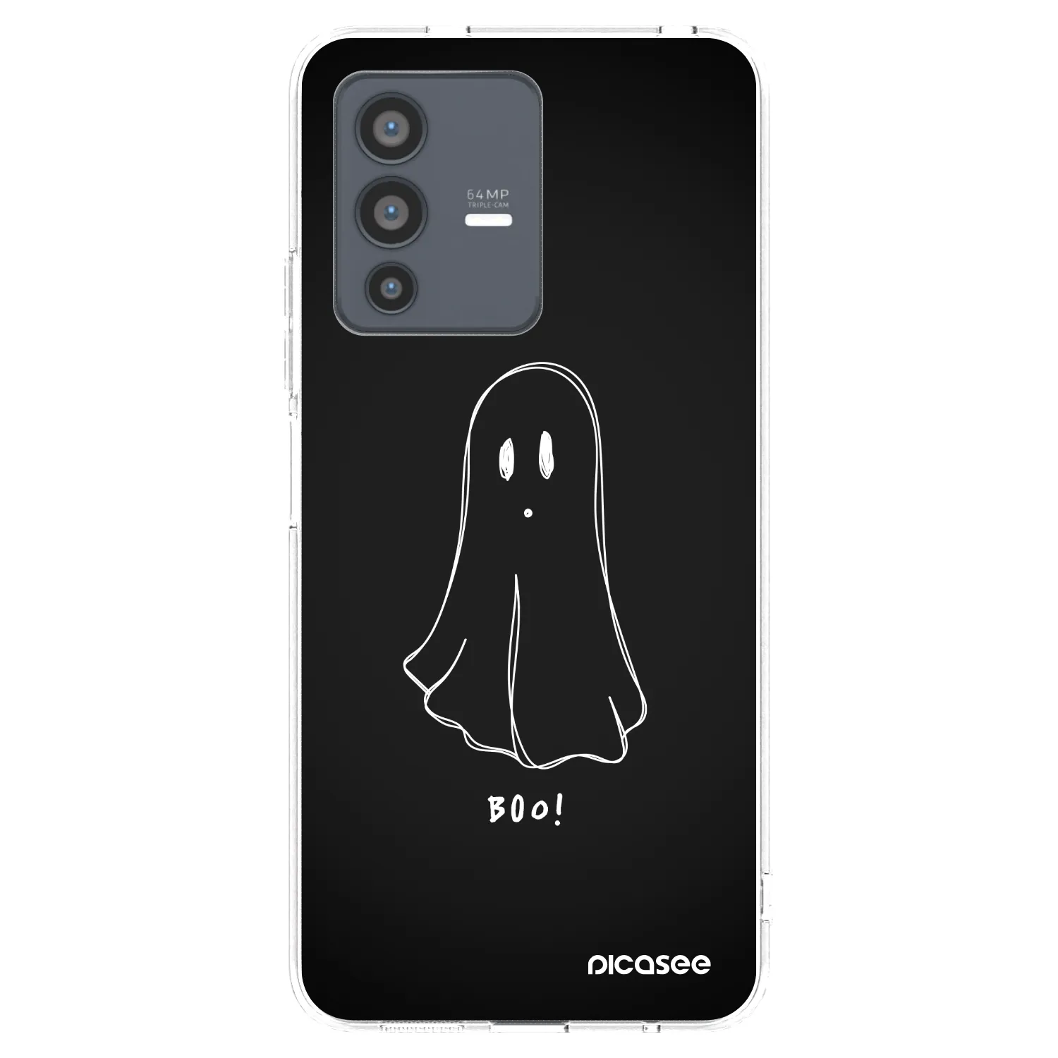 Picasee διαφανής θήκη σιλικόνης Vivo V23 5G - Ghost 2