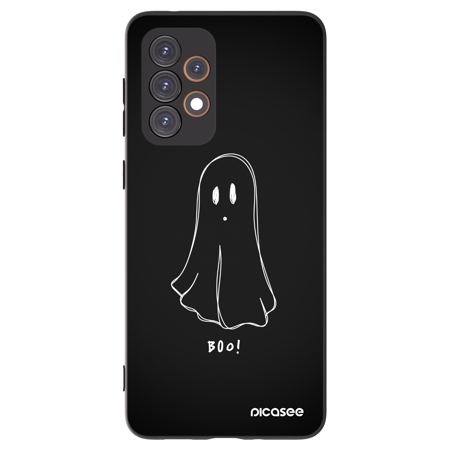 Picasee Μαύρη θήκη σιλικόνης για Samsung Galaxy A33 5G A336 - Ghost 2