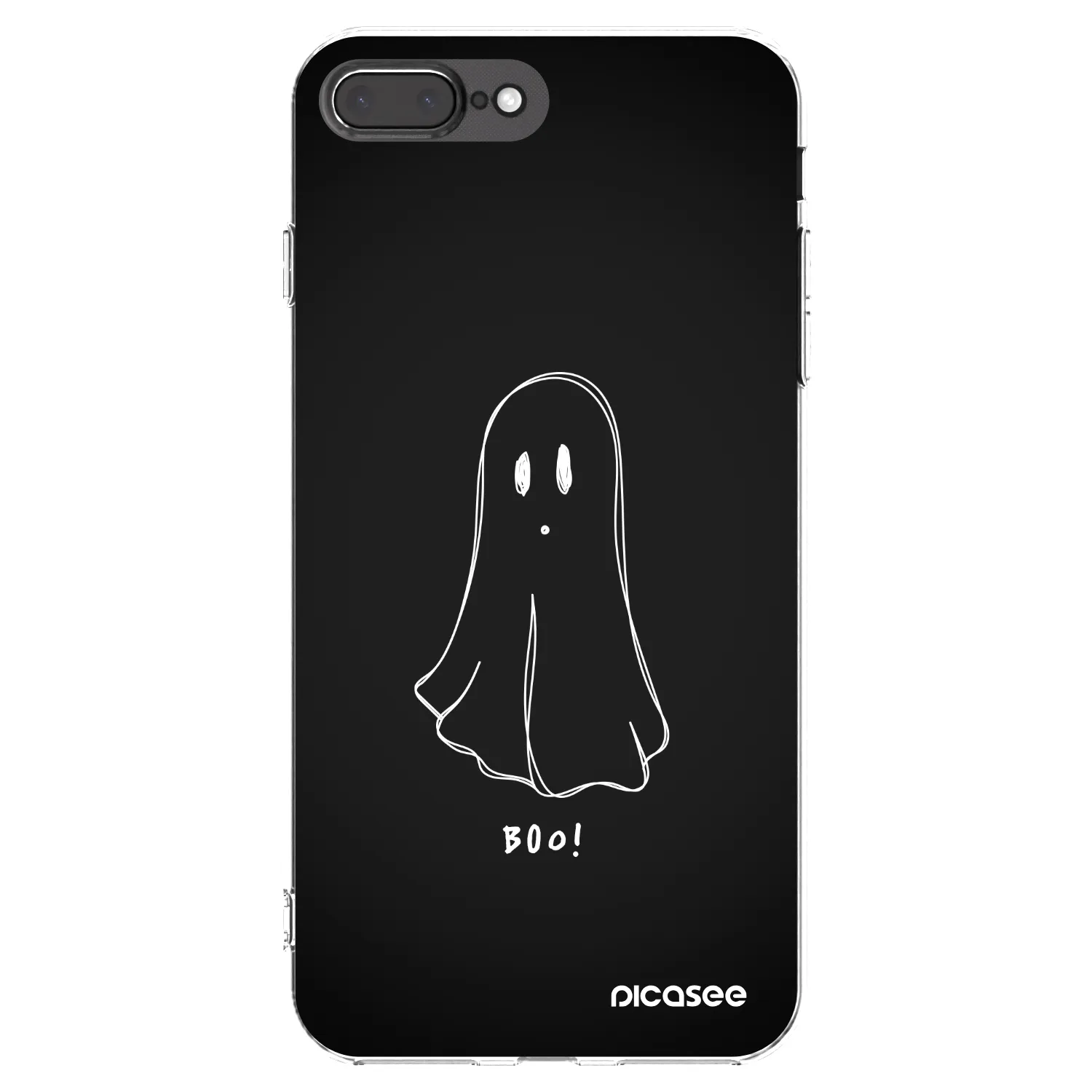 Picasee διαφανής θήκη σιλικόνης Apple iPhone 8 Plus - Ghost 2