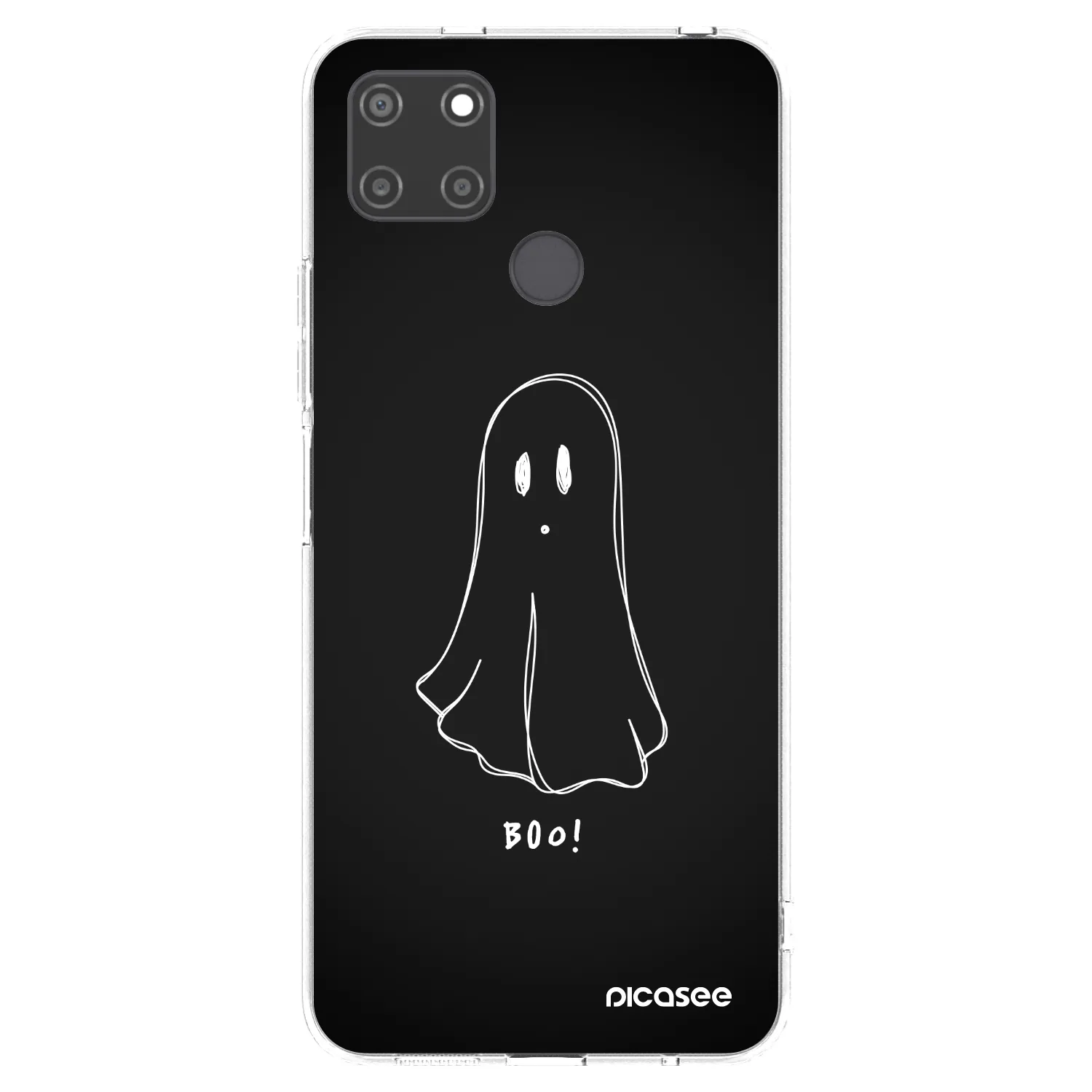 Picasee διαφανής θήκη σιλικόνης Realme C21Y - Ghost 2