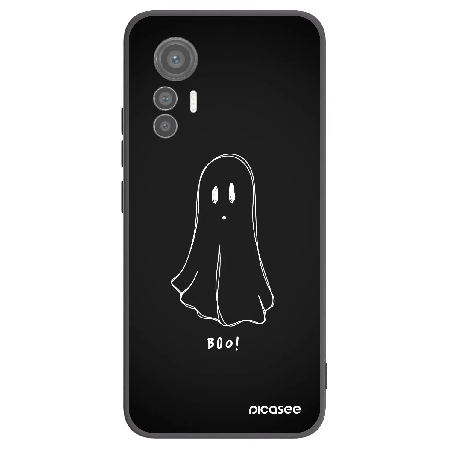 Picasee Μαύρη θήκη σιλικόνης για Xiaomi 12 Lite - Ghost 2