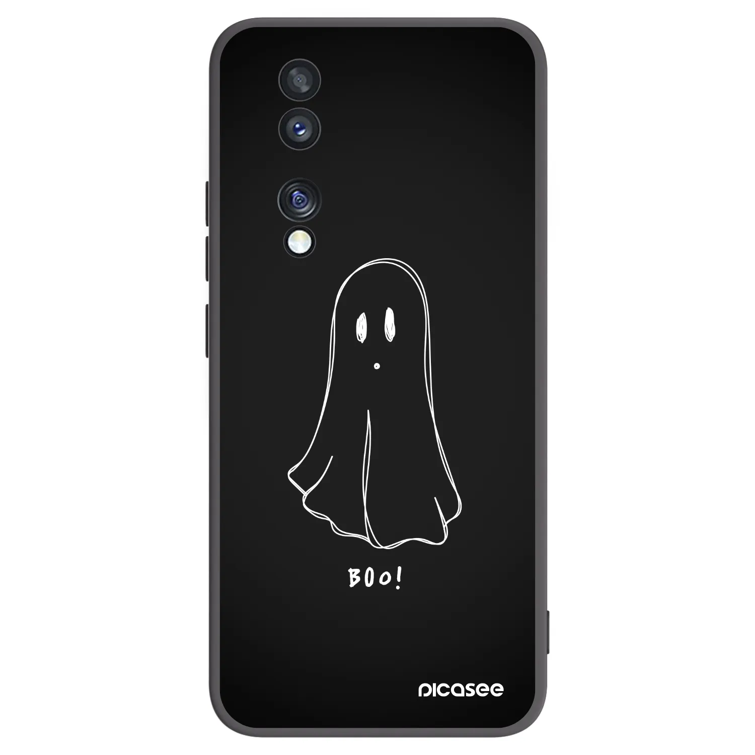 Picasee Μαύρη θήκη σιλικόνης για Honor 70 - Ghost 2