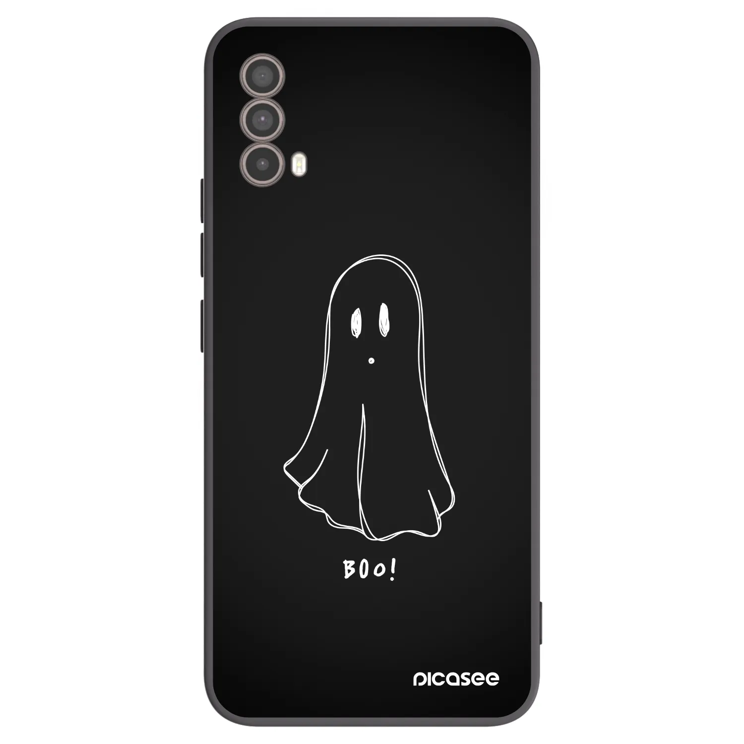 Picasee Μαύρη θήκη σιλικόνης για Motorola Moto E40 - Ghost 2