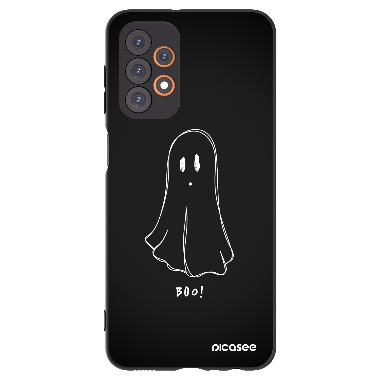 Picasee Μαύρη θήκη σιλικόνης για Samsung Galaxy A23 A236B 5G - Ghost 2