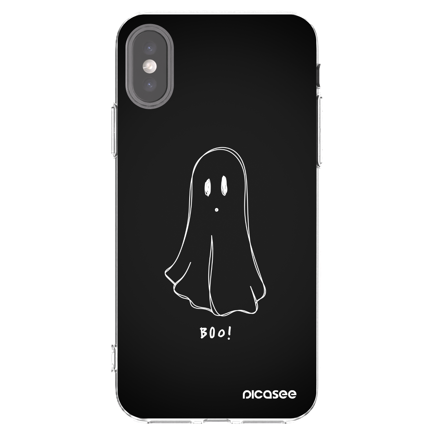 Picasee διαφανής θήκη σιλικόνης Apple iPhone X/XS - Ghost 2
