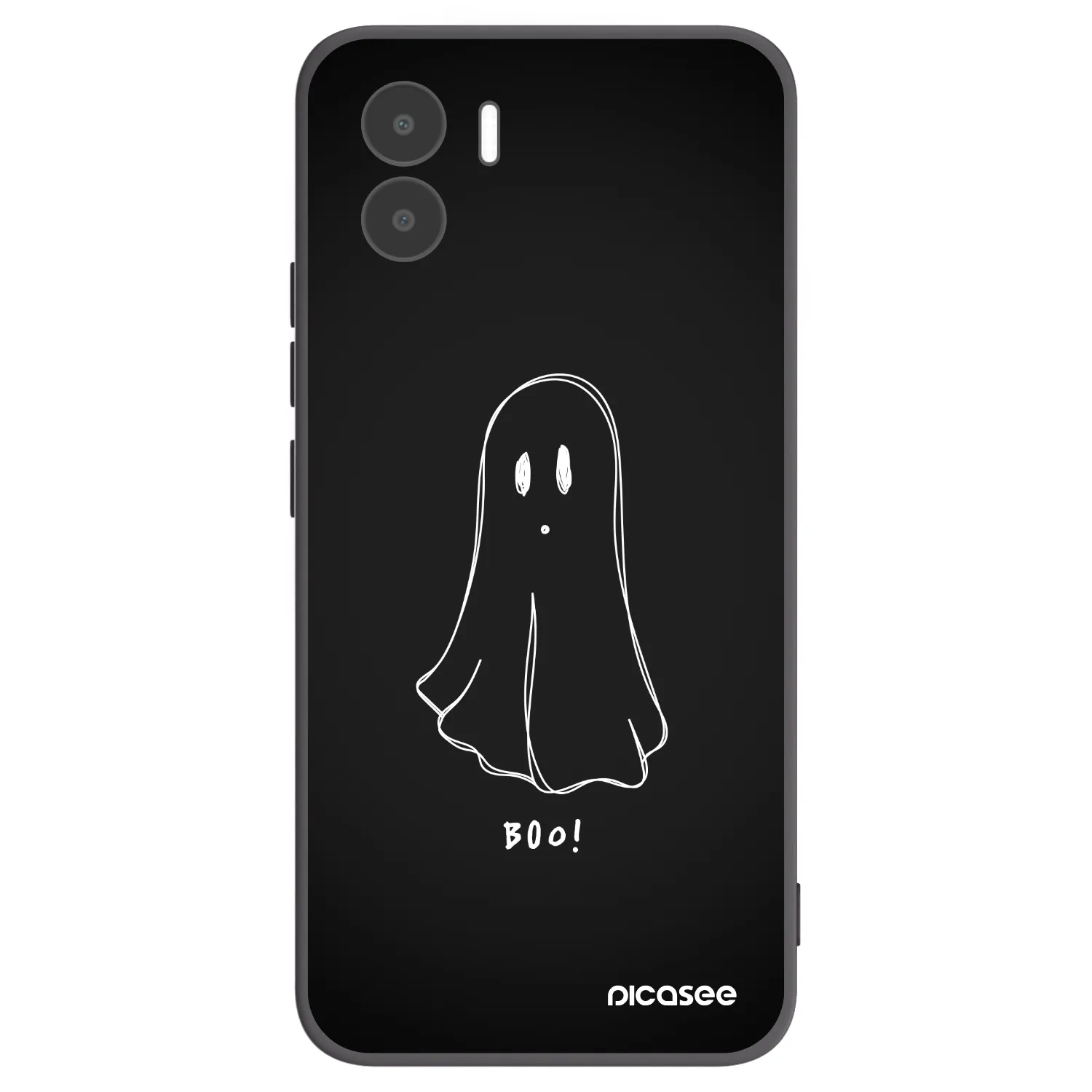 Picasee Μαύρη θήκη σιλικόνης για Xiaomi Redmi A1 - Ghost 2