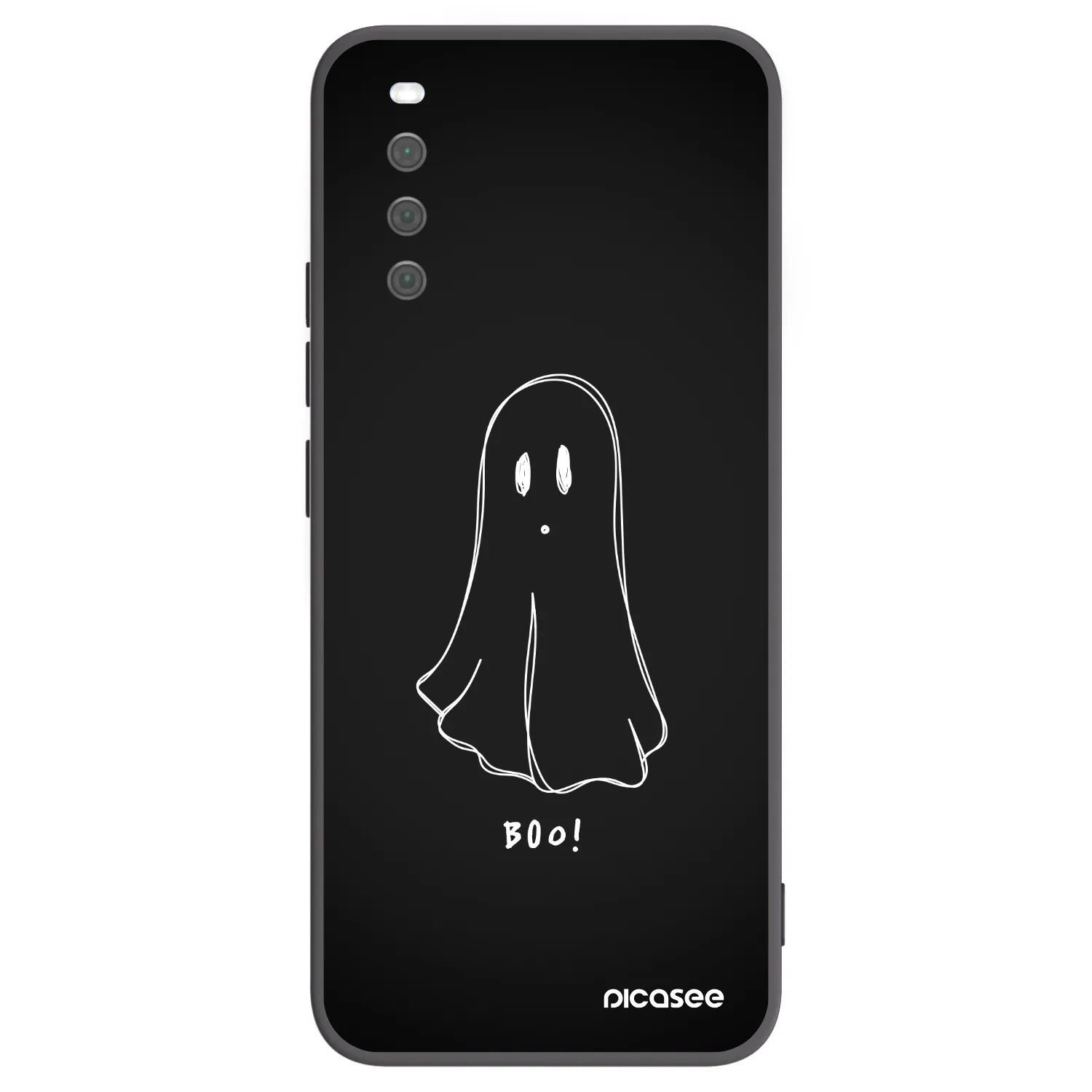 Picasee Μαύρη θήκη σιλικόνης για Sony Xperia 10 III - Ghost 2