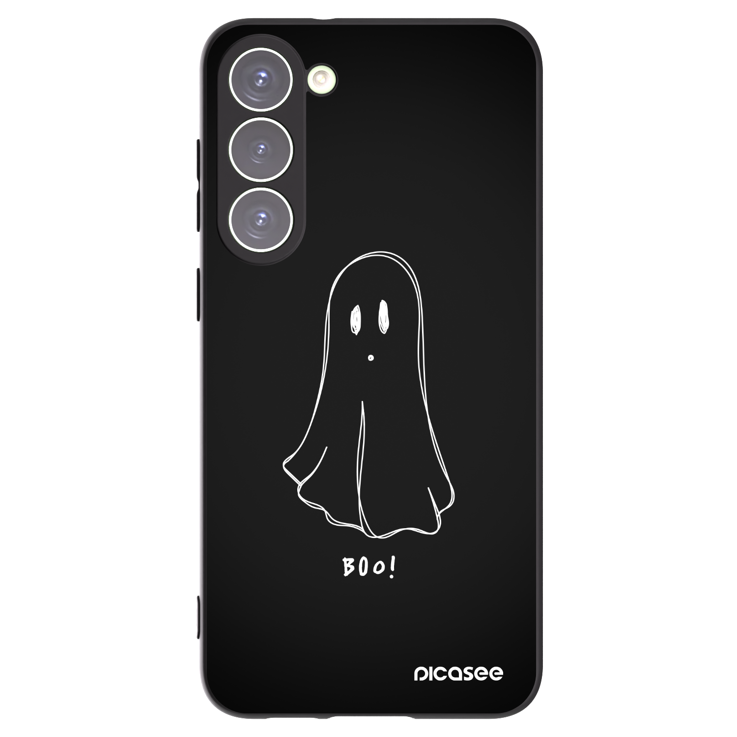 Picasee Μαύρη θήκη σιλικόνης για Samsung Galaxy S23+ 5G - Ghost 2