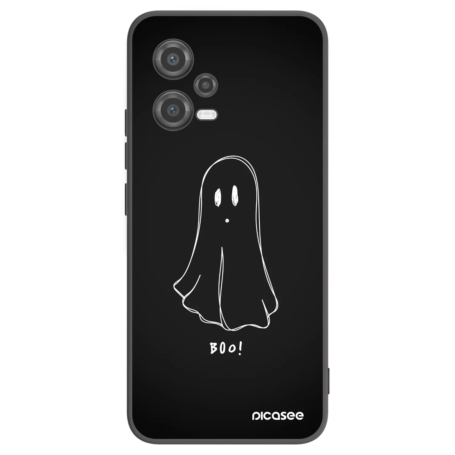 Picasee Μαύρη θήκη σιλικόνης για Xiaomi Poco X5 - Ghost 2