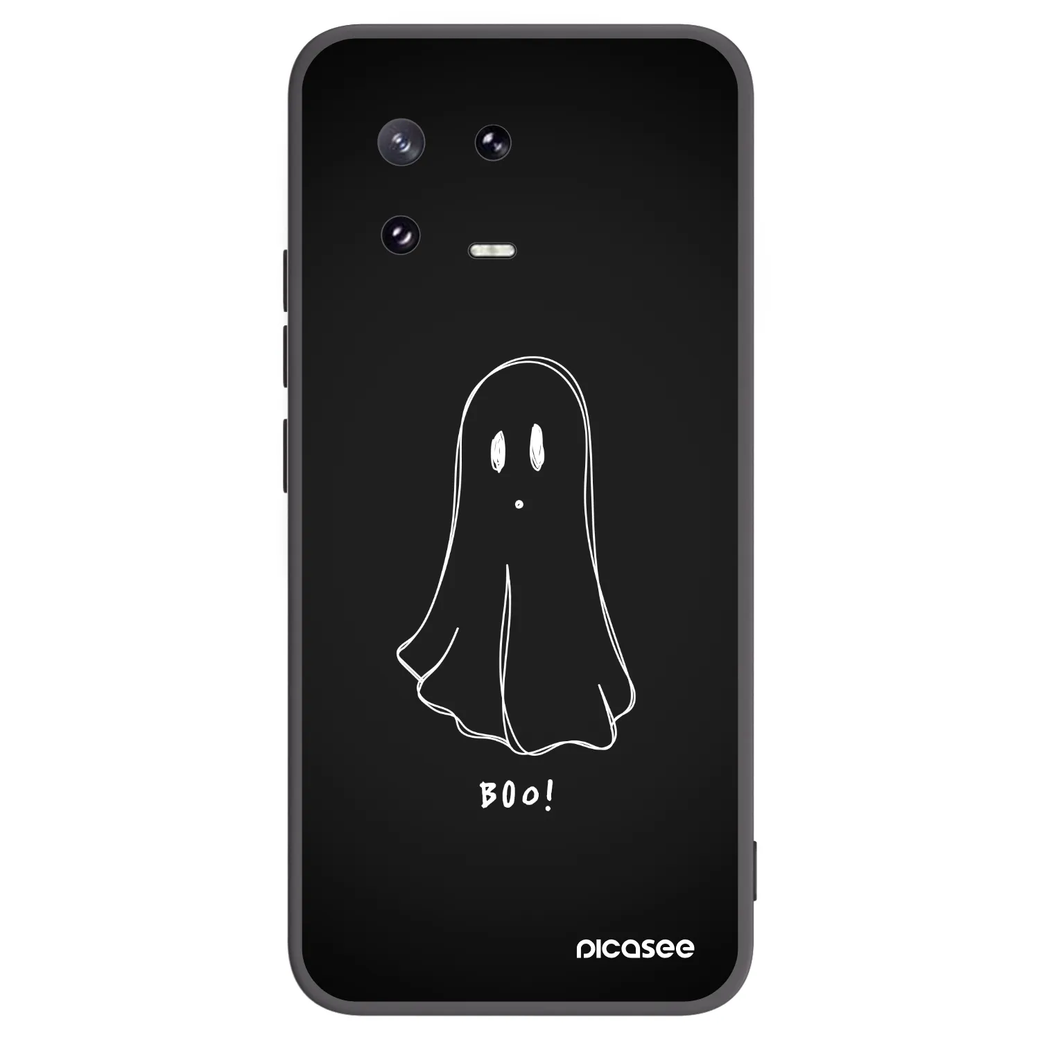 Picasee Μαύρη θήκη σιλικόνης για Xiaomi 13 Pro - Ghost 2