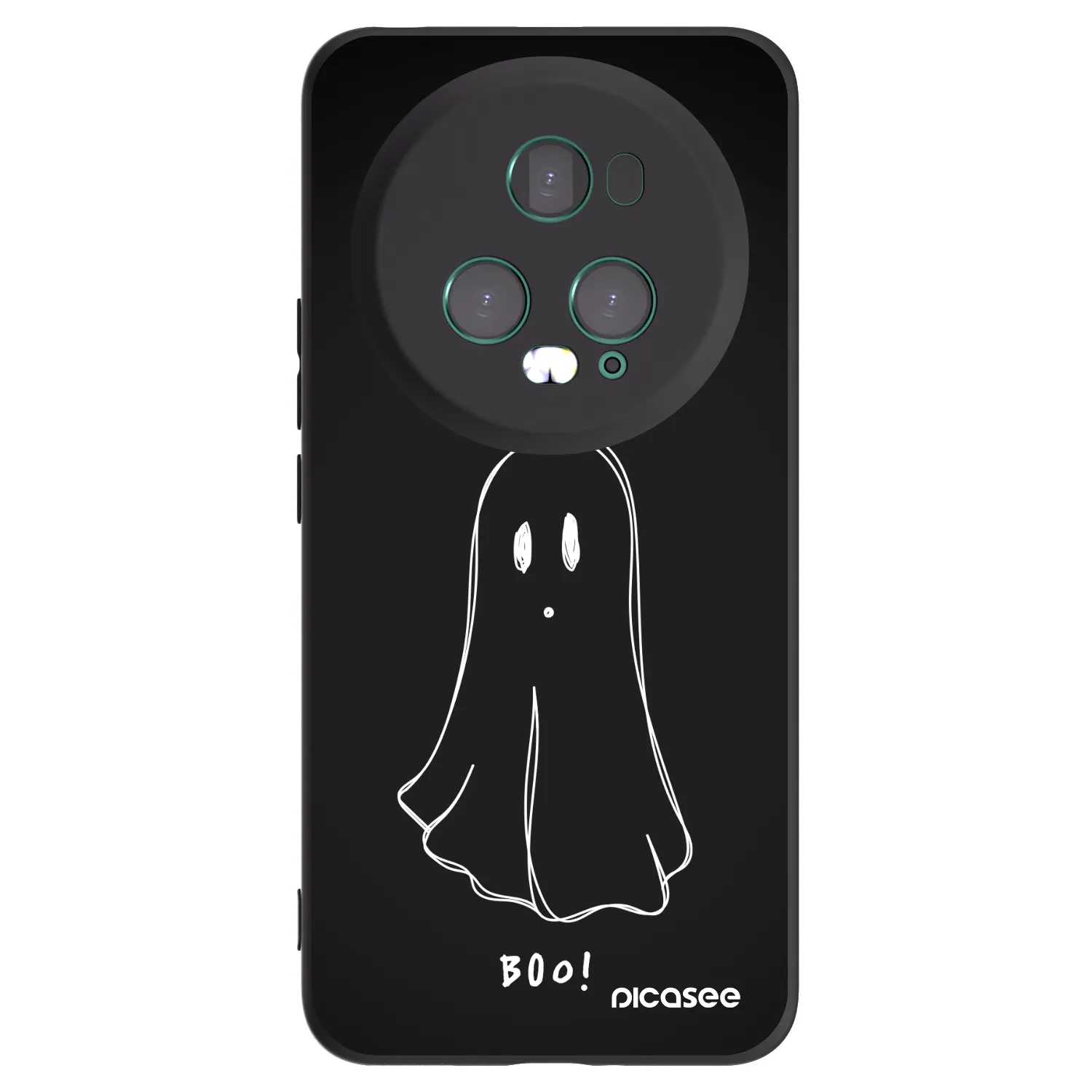Picasee Μαύρη θήκη σιλικόνης για Honor Magic5 Pro - Ghost 2