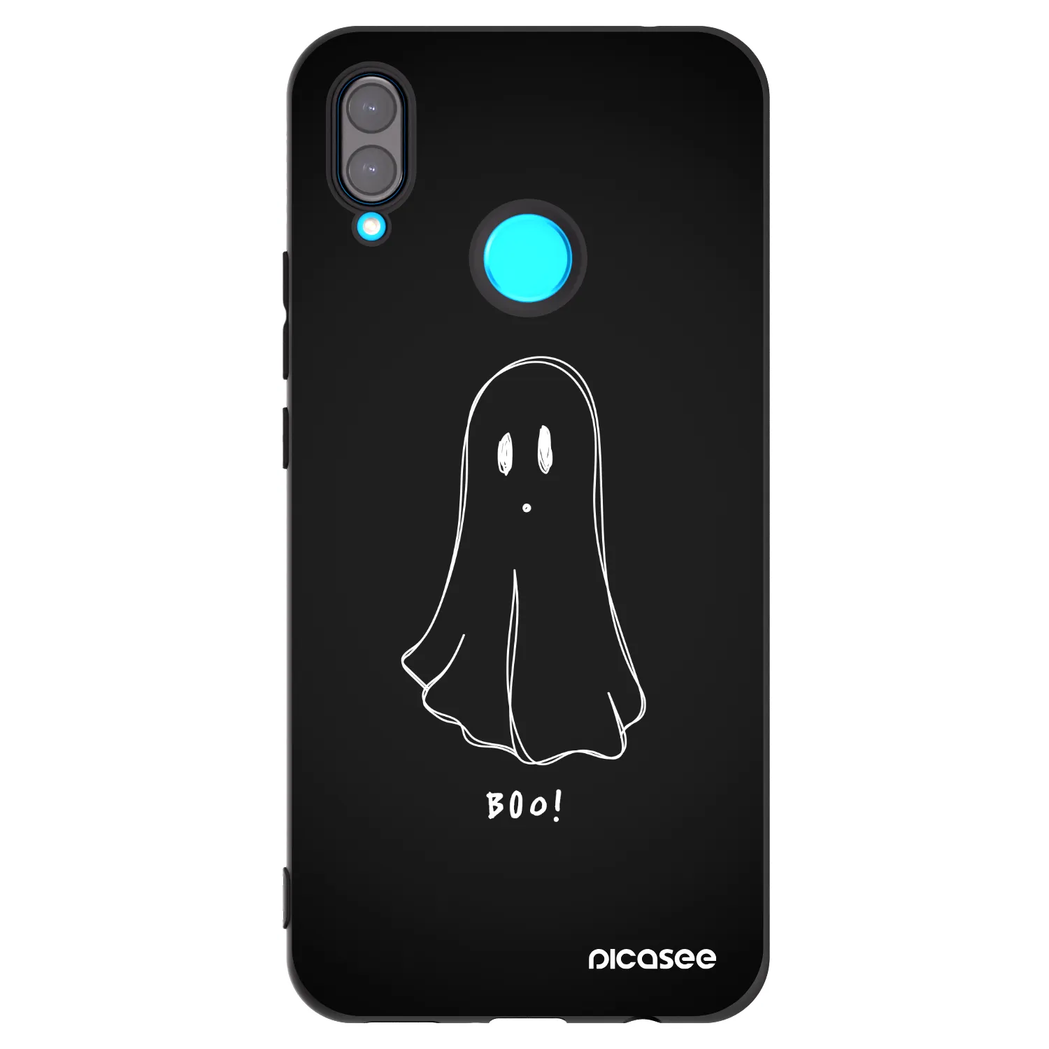 Picasee Μαύρη θήκη σιλικόνης για Huawei Nova 3i - Ghost 2